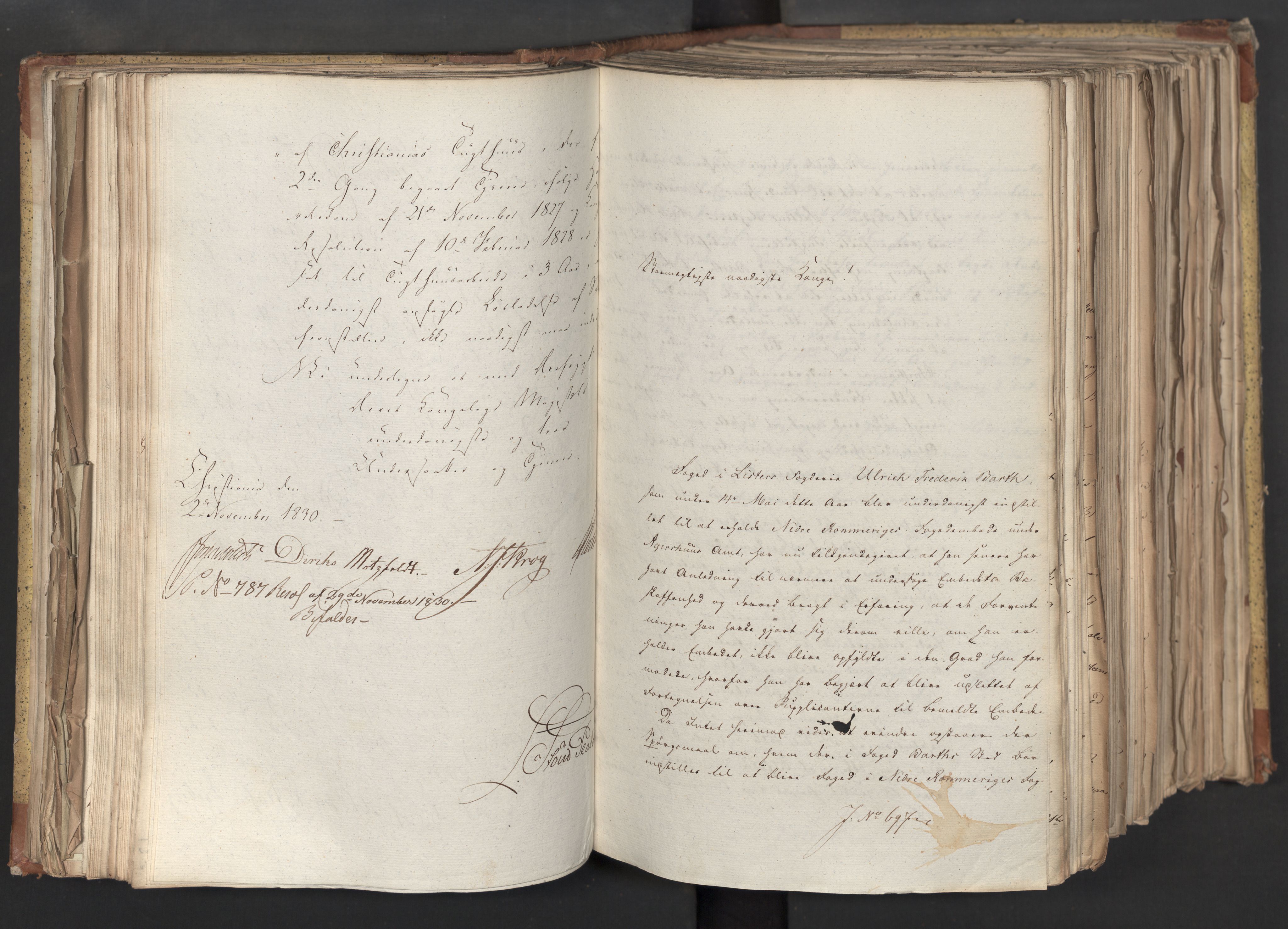 Statsrådsavdelingen i Stockholm, AV/RA-S-1003/D/Da/L0068: Regjeringsinnstillinger nr. 660-876, 1830, p. 140