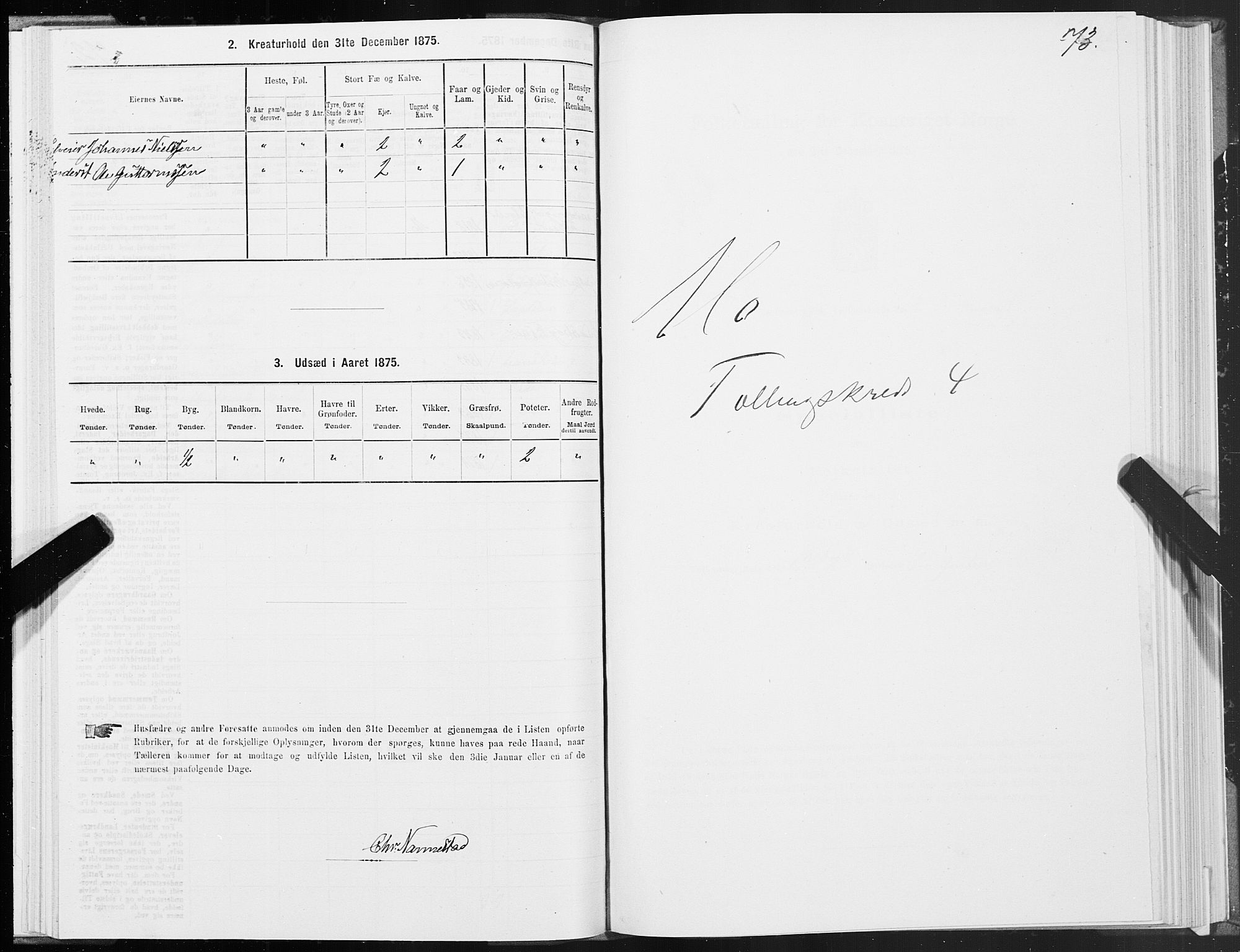 SAT, 1875 census for 1833P Mo, 1875, p. 2073