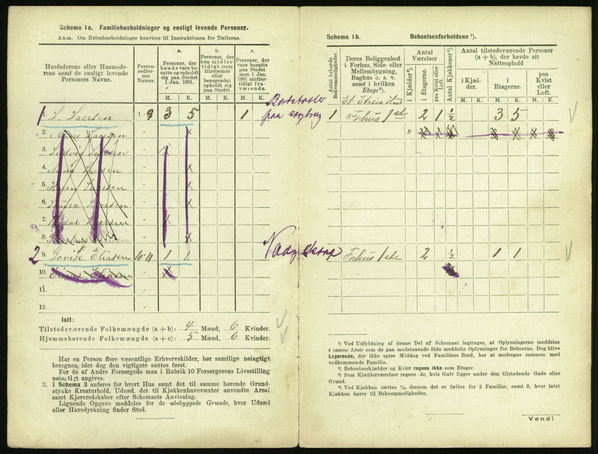 RA, 1891 census for 0805 Porsgrunn, 1891, p. 788