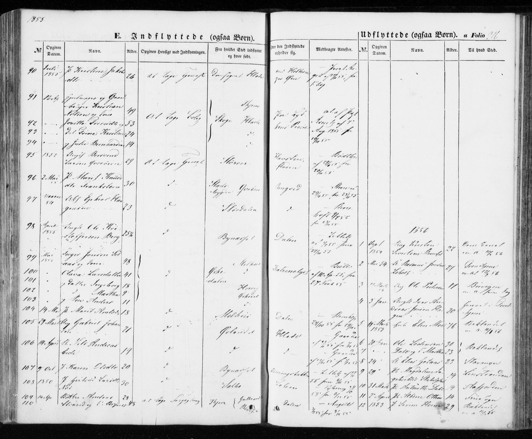 Ministerialprotokoller, klokkerbøker og fødselsregistre - Sør-Trøndelag, AV/SAT-A-1456/606/L0291: Parish register (official) no. 606A06, 1848-1856, p. 316