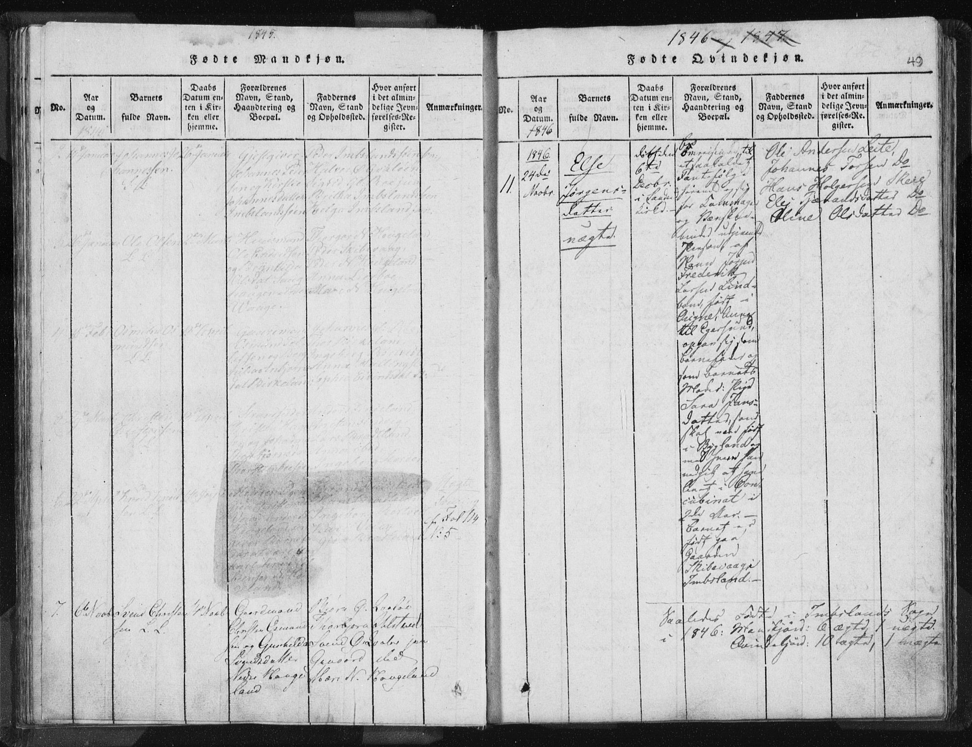 Vikedal sokneprestkontor, AV/SAST-A-101840/01/IV: Parish register (official) no. A 5, 1817-1850, p. 49