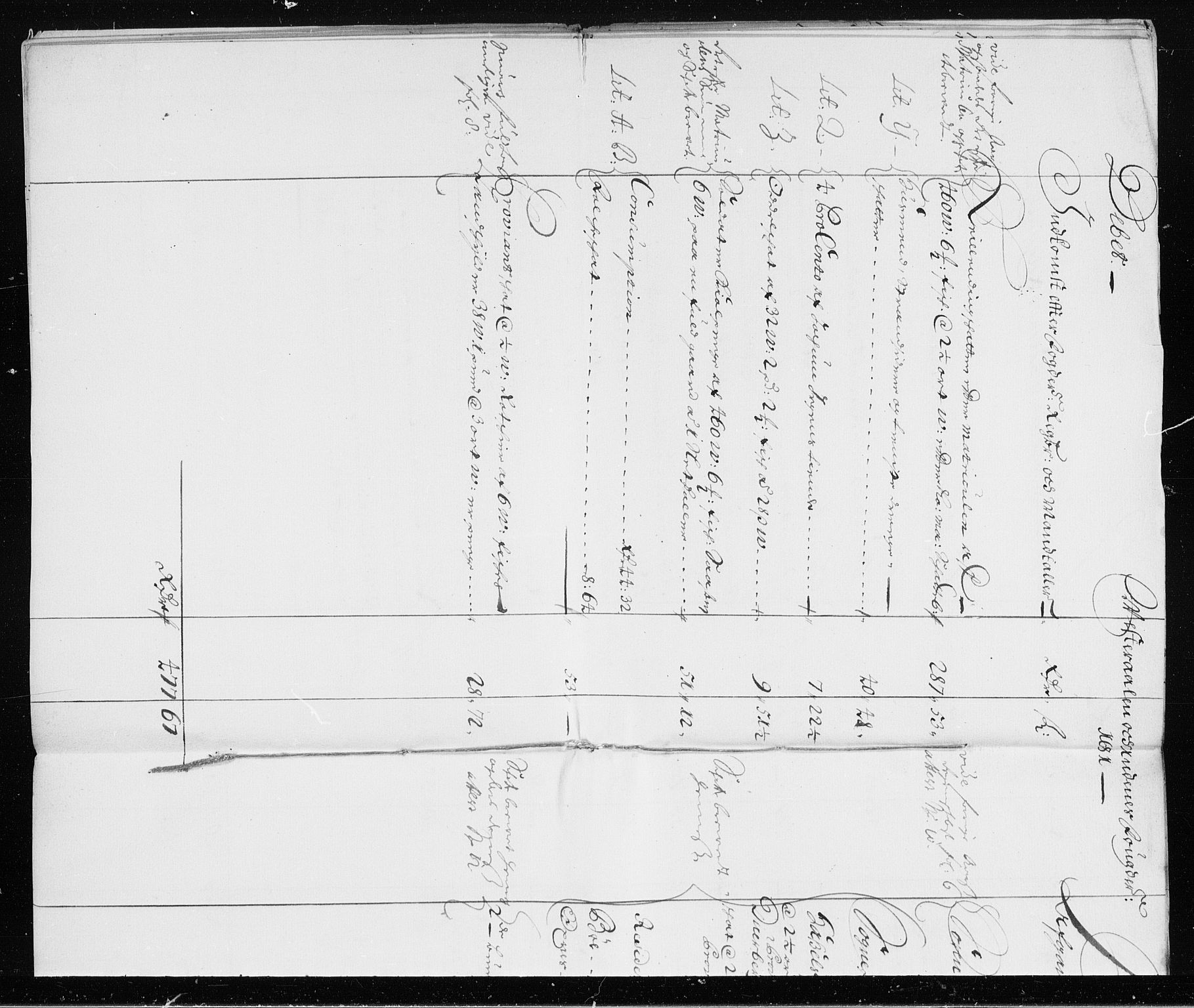 Rentekammeret inntil 1814, Reviderte regnskaper, Stiftamtstueregnskaper, Trondheim stiftamt og Nordland amt, AV/RA-EA-6044/R/Rh/L0008: Nordland amt, 1681