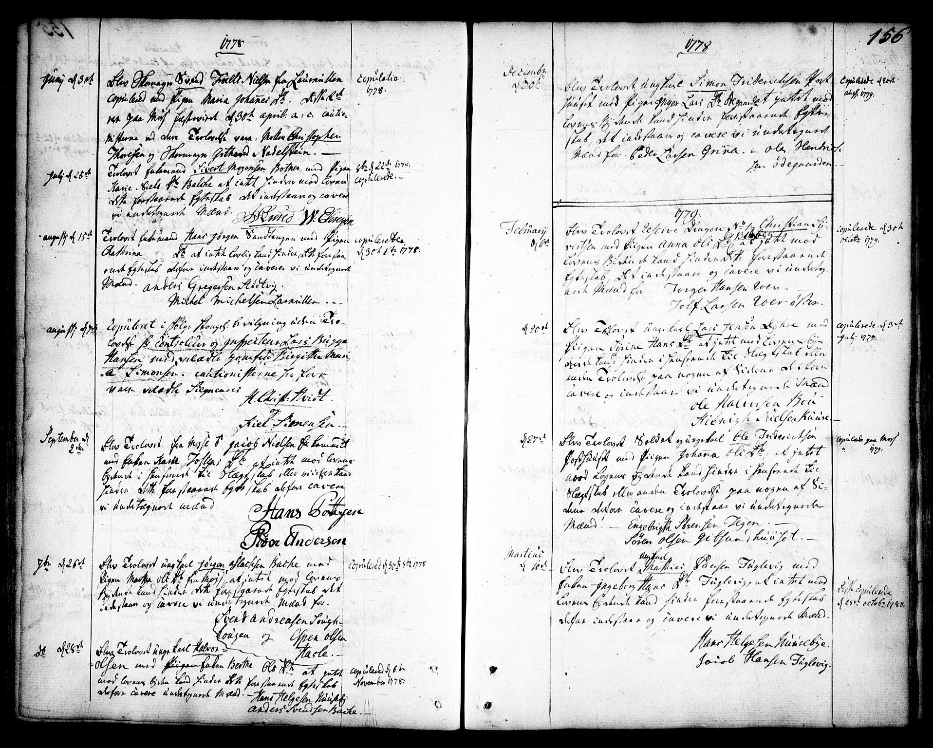 Rygge prestekontor Kirkebøker, SAO/A-10084b/F/Fa/L0002: Parish register (official) no. 2, 1771-1814, p. 156