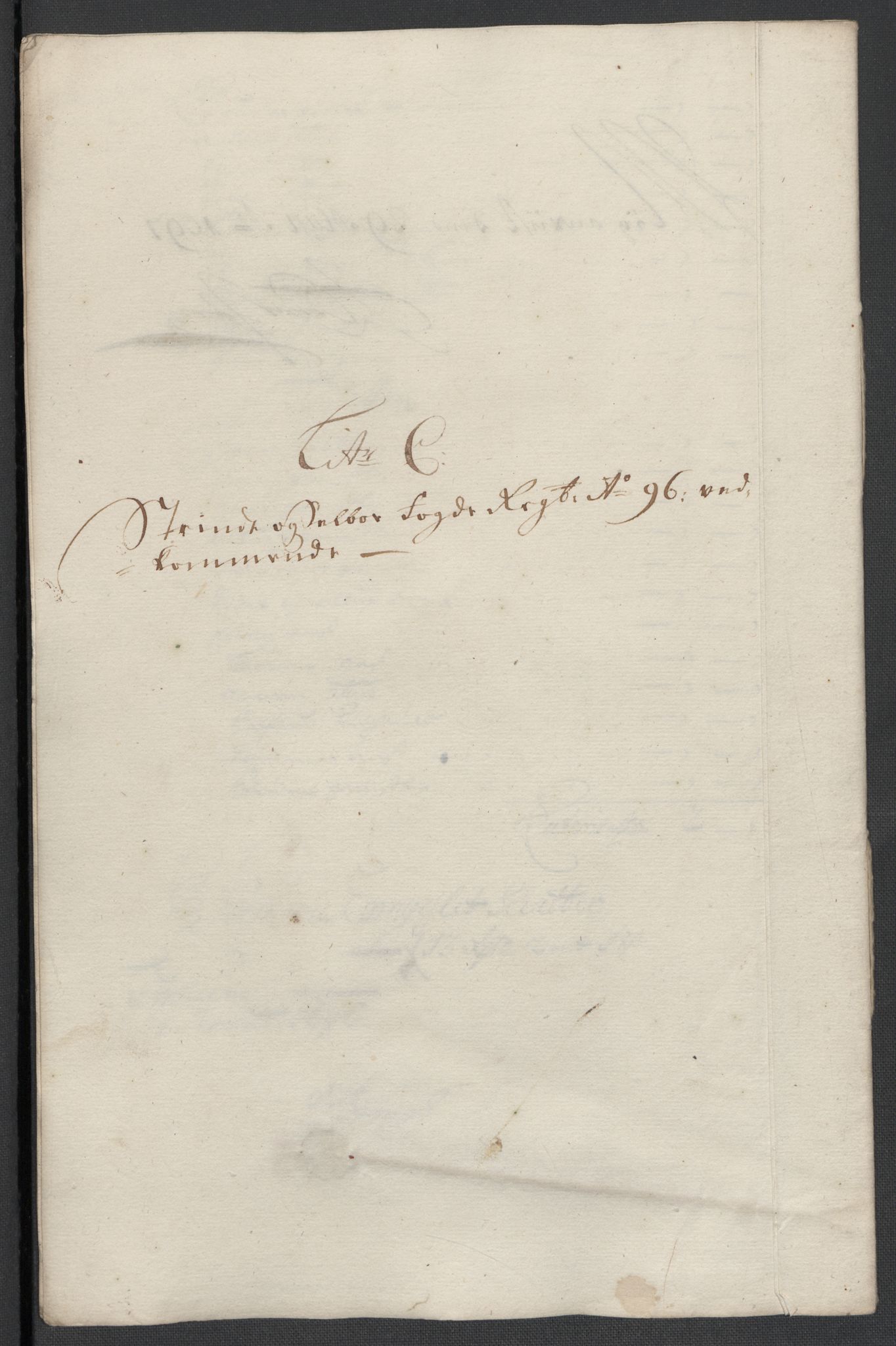 Rentekammeret inntil 1814, Reviderte regnskaper, Fogderegnskap, RA/EA-4092/R61/L4106: Fogderegnskap Strinda og Selbu, 1696-1697, p. 36