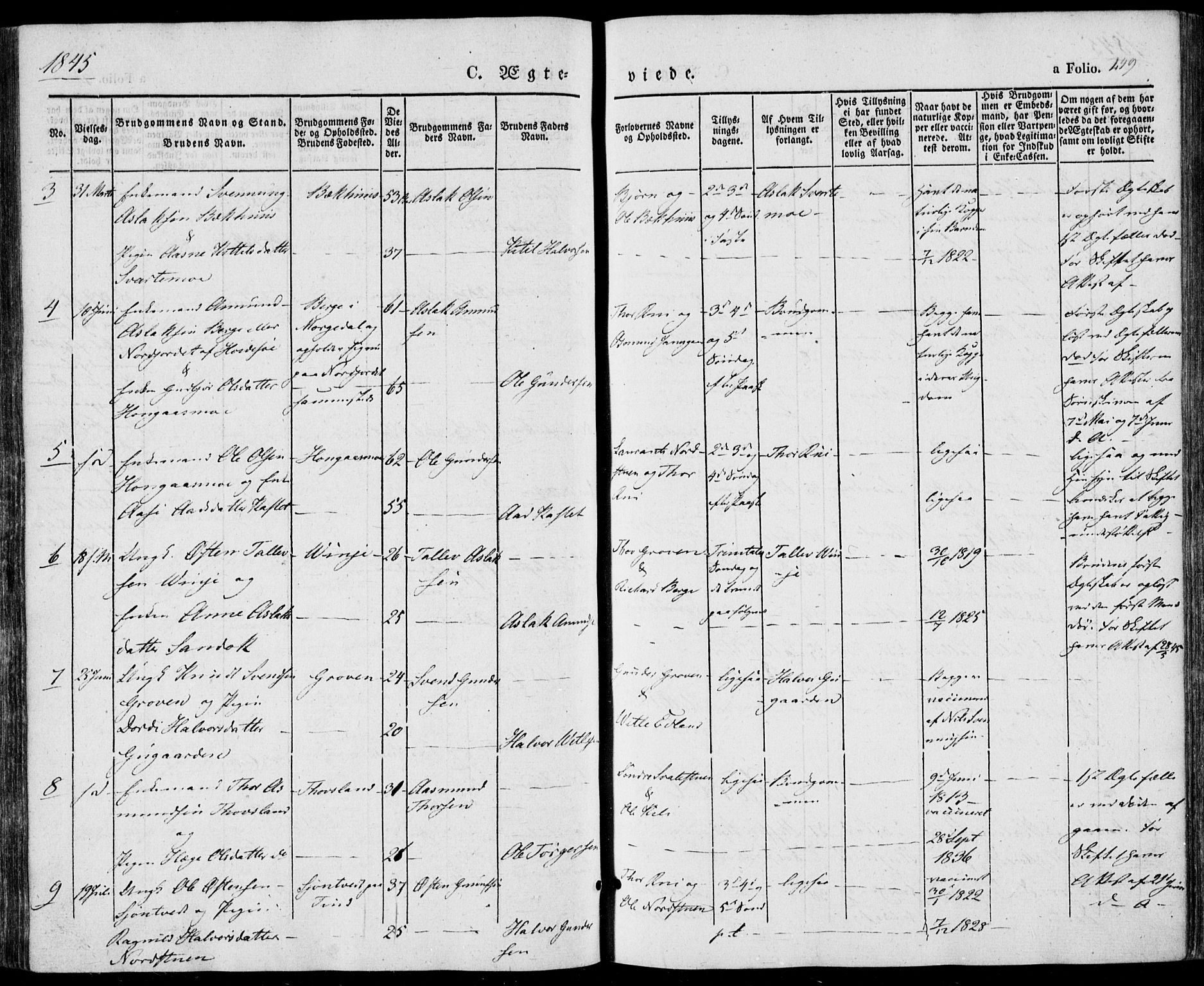 Vinje kirkebøker, SAKO/A-312/F/Fa/L0004: Parish register (official) no. I 4, 1843-1869, p. 249