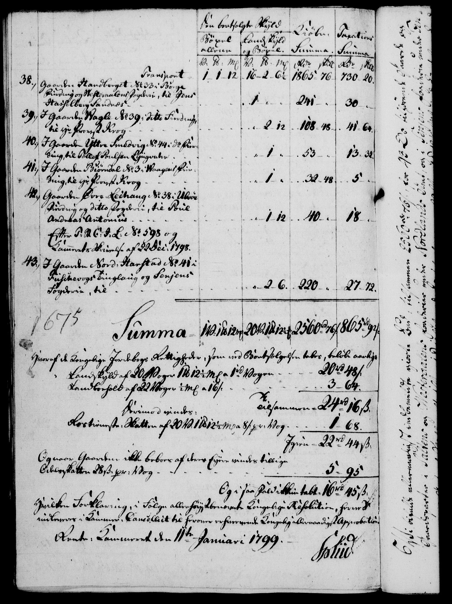 Rentekammeret, Kammerkanselliet, AV/RA-EA-3111/G/Gf/Gfa/L0081: Norsk relasjons- og resolusjonsprotokoll (merket RK 52.81), 1799, p. 57