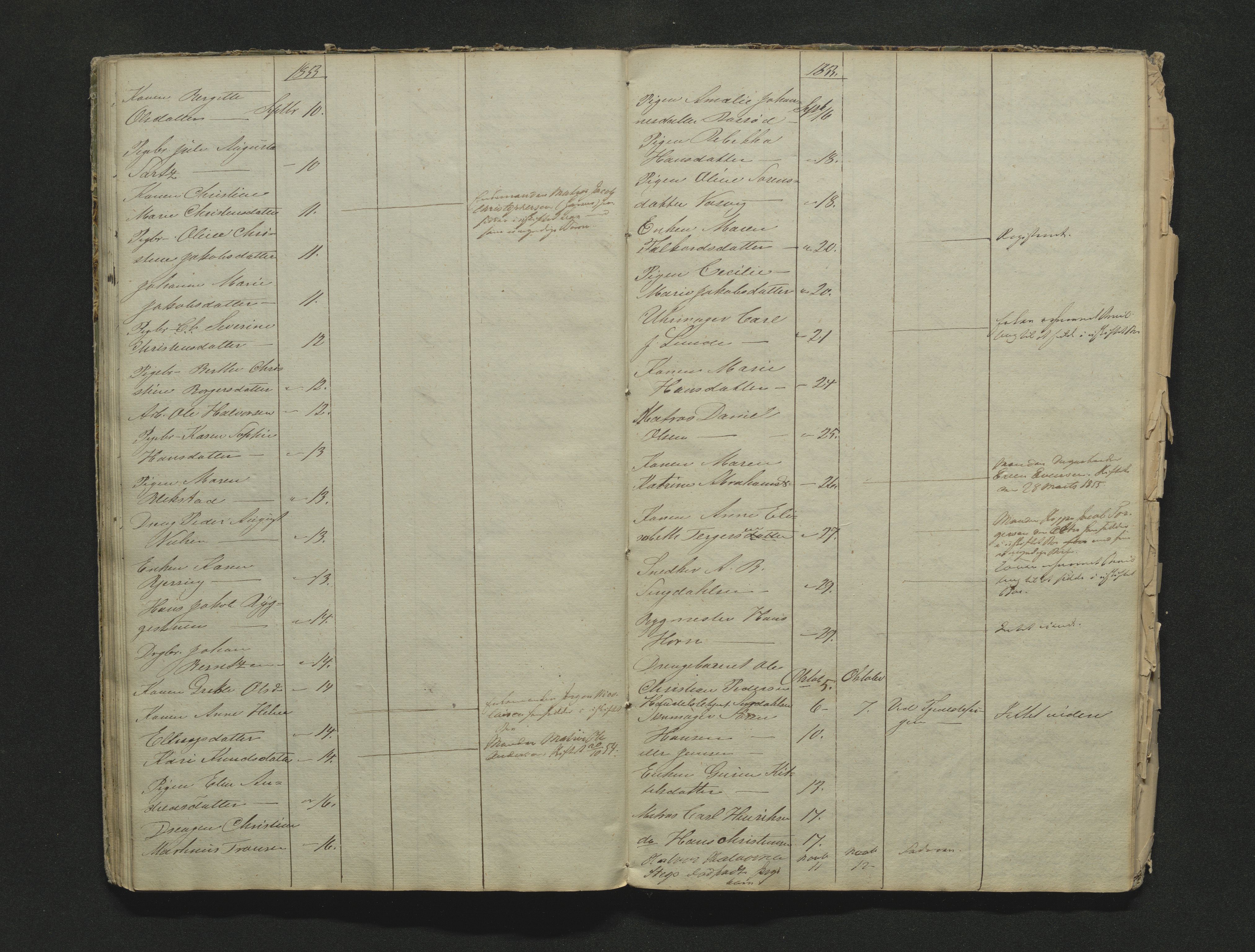 Larvik byfogd, AV/SAKO-A-218/H/Ha/Hab/L0001b: Dødsanmeldelsesprotokoll, 1838-1856