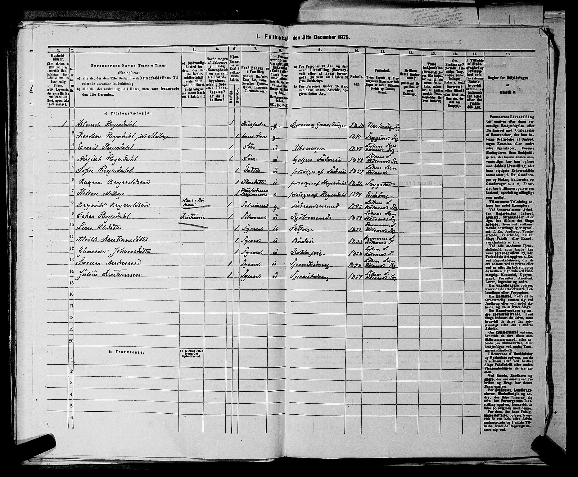 RA, 1875 census for 0221P Høland, 1875, p. 777