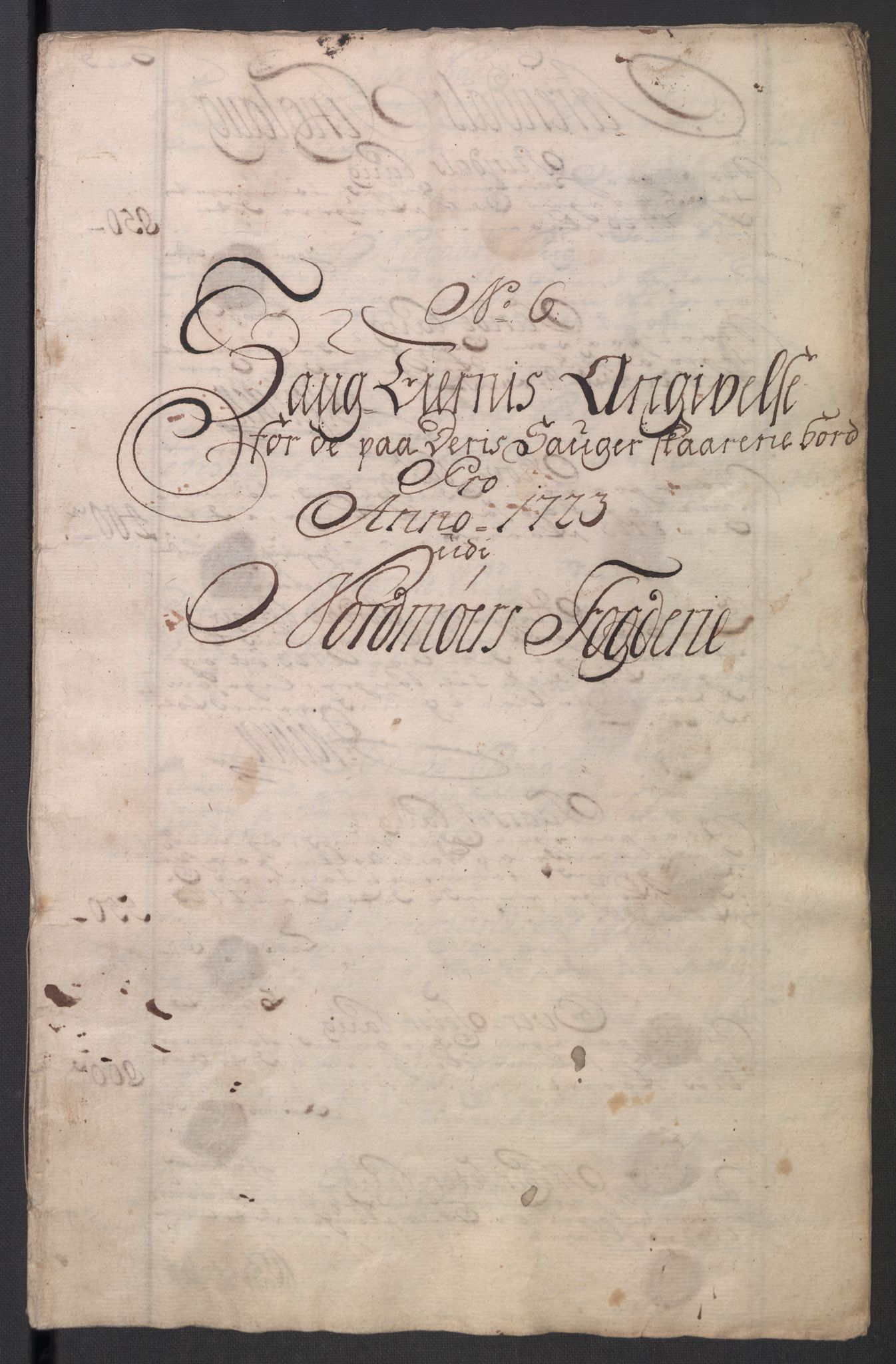 Rentekammeret inntil 1814, Reviderte regnskaper, Fogderegnskap, RA/EA-4092/R56/L3756: Fogderegnskap Nordmøre, 1723, p. 108