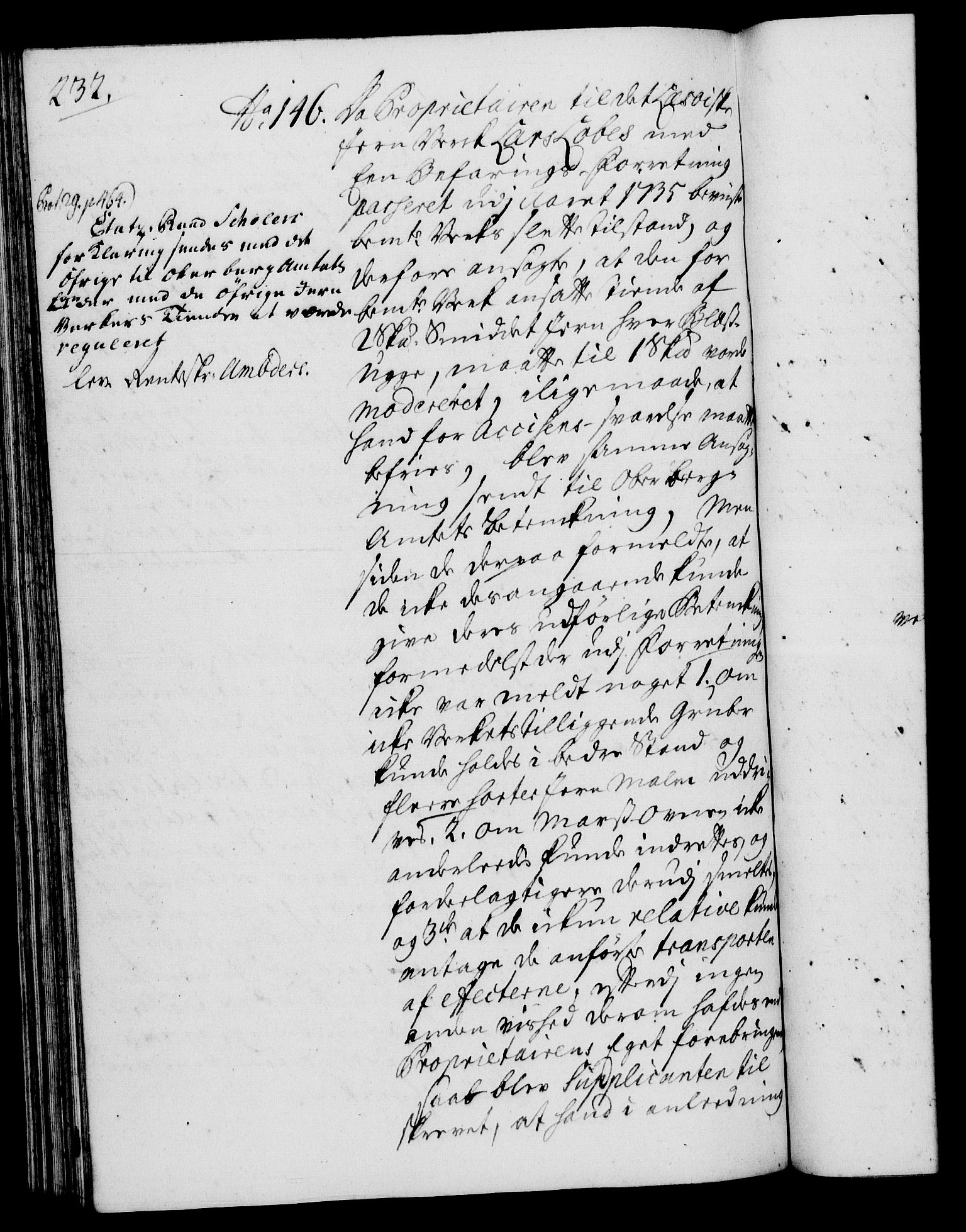 Rentekammeret, Kammerkanselliet, RA/EA-3111/G/Gh/Gha/L0021: Norsk ekstraktmemorialprotokoll (merket RK 53.66), 1739, p. 232