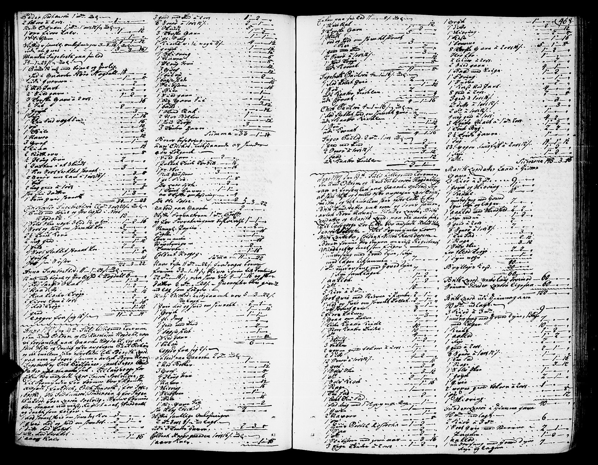 Romsdal sorenskriveri, AV/SAT-A-4149/1/3/3A/L0007: Skifteprotokoll, 1740-1751, p. 457b-458a