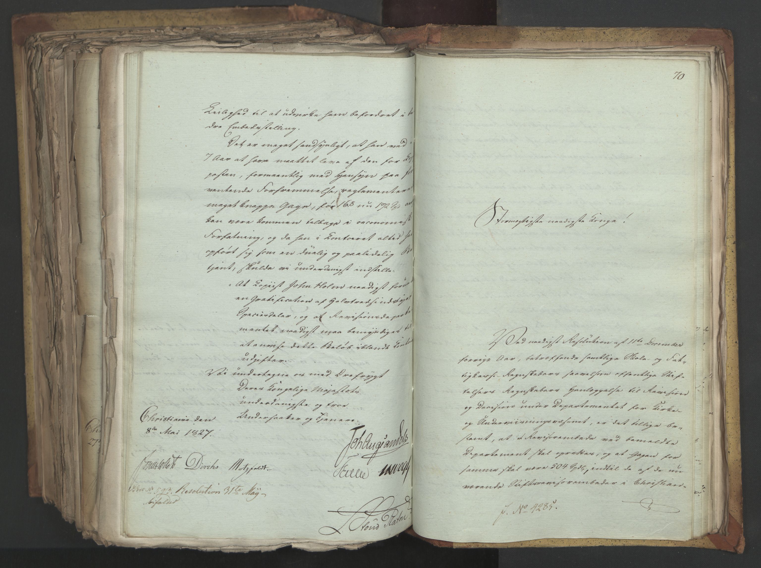Statsrådsavdelingen i Stockholm, AV/RA-S-1003/D/Da/L0050: Regjeringsinnstillinger nr. 4087-4309, 1826, p. 604