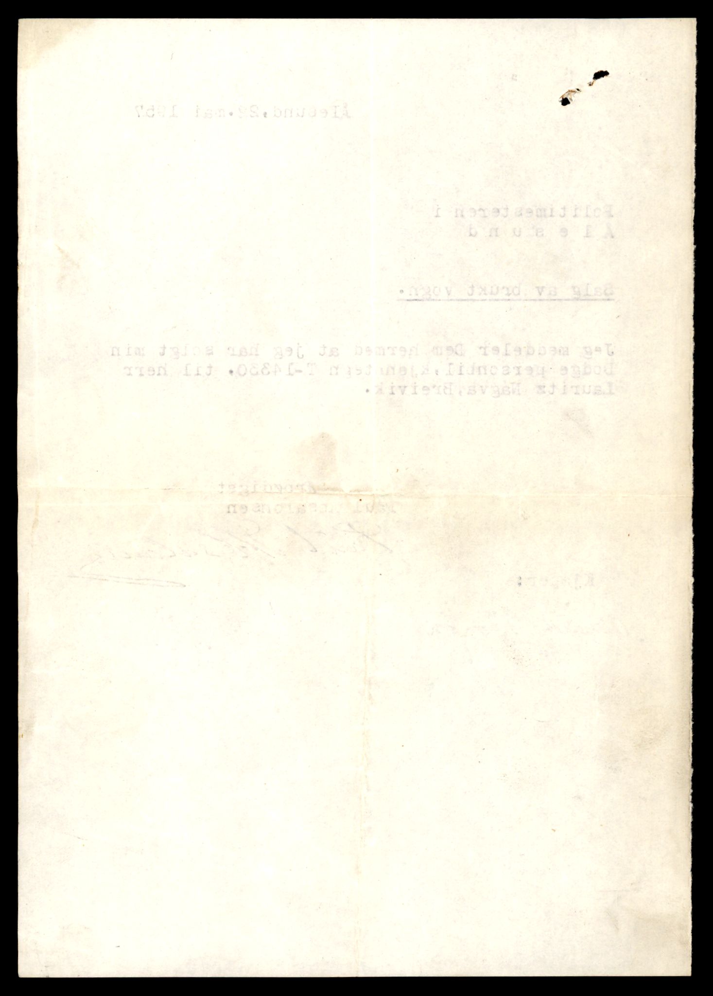Møre og Romsdal vegkontor - Ålesund trafikkstasjon, AV/SAT-A-4099/F/Fe/L0045: Registreringskort for kjøretøy T 14320 - T 14444, 1927-1998, p. 314