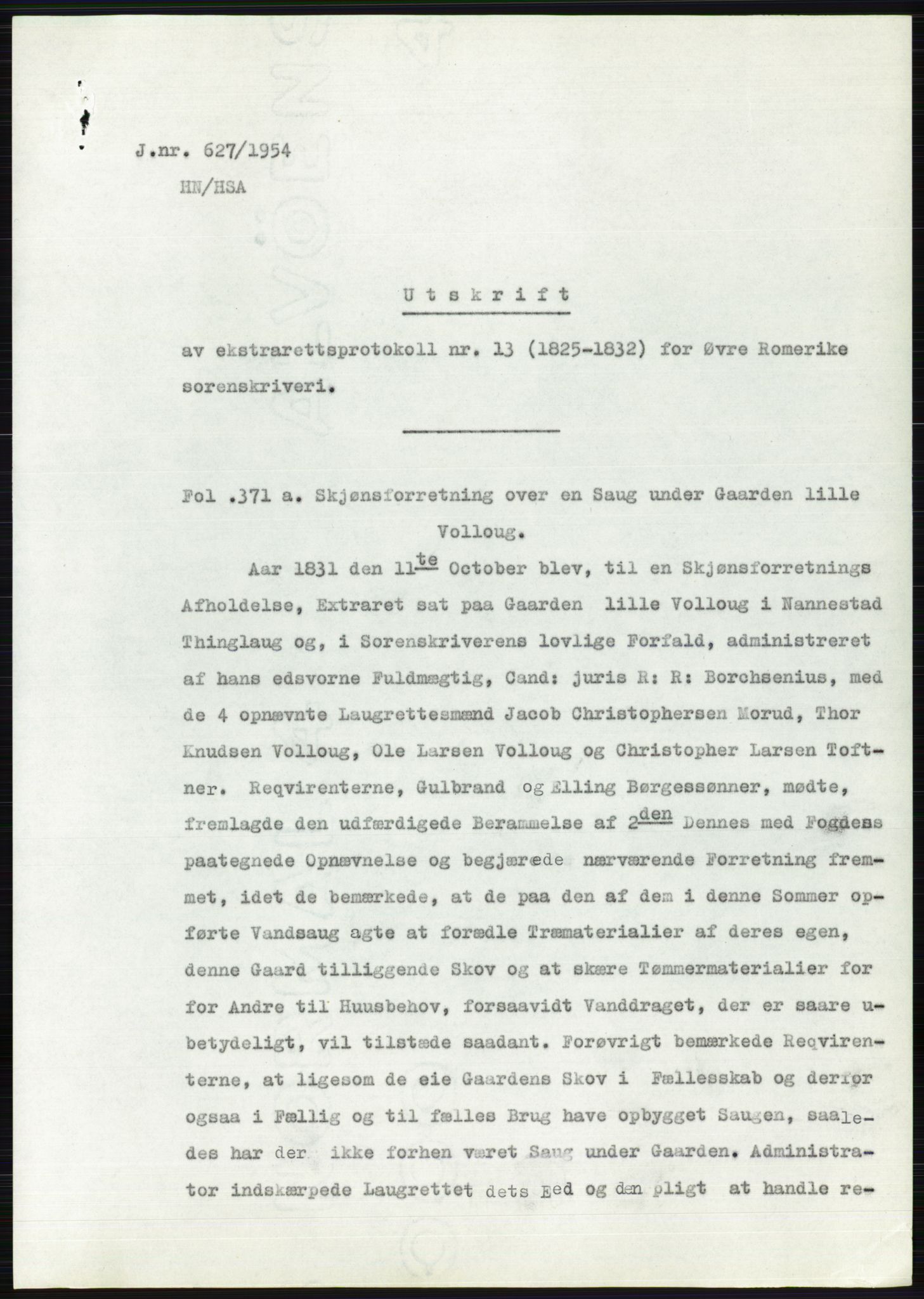 Statsarkivet i Oslo, SAO/A-10621/Z/Zd/L0001: Avskrifter, j.nr 34/1953 og 385-1291/1954, 1953-1954, p. 84