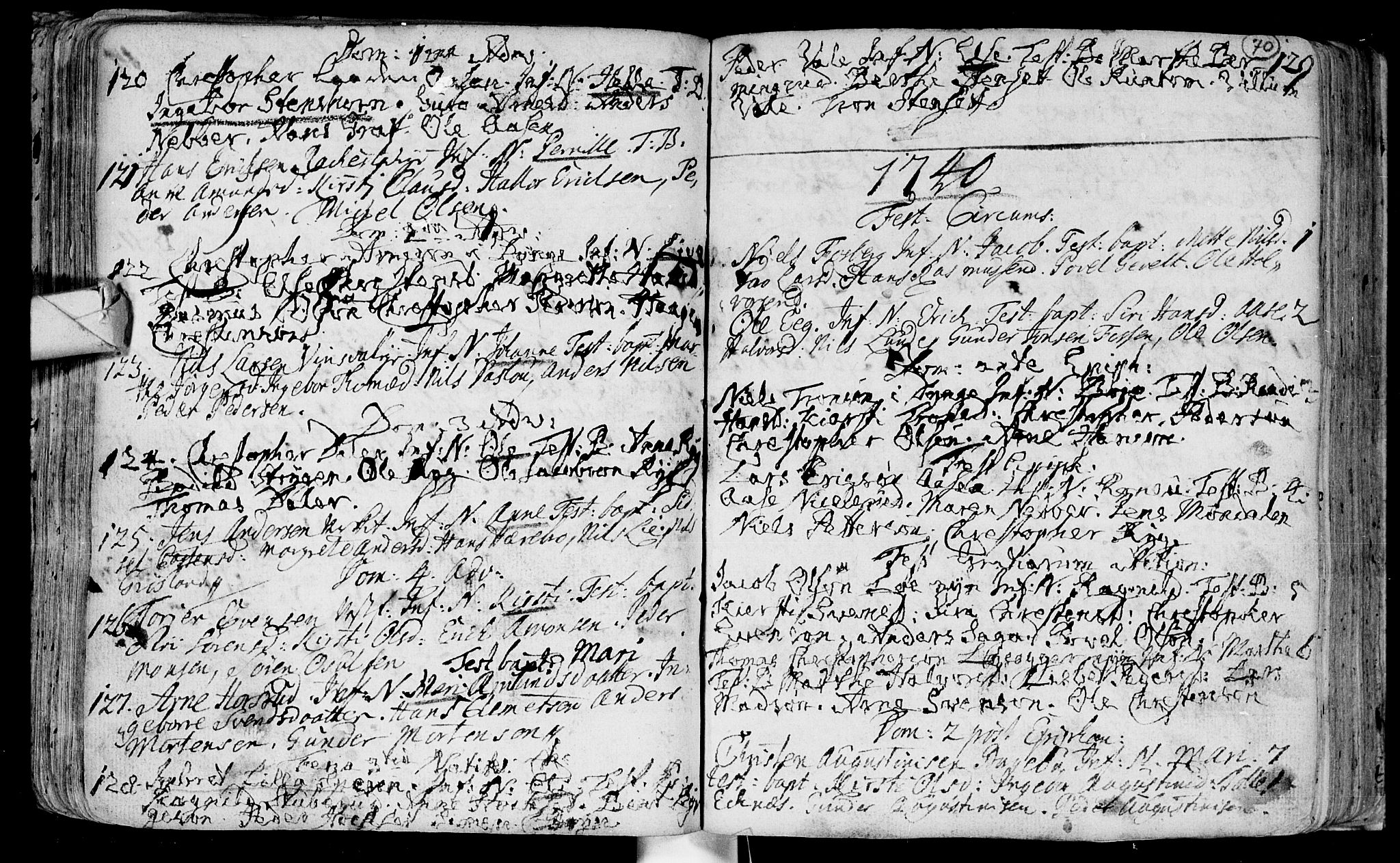 Eiker kirkebøker, SAKO/A-4/F/Fa/L0003: Parish register (official) no. I 3, 1724-1753, p. 70