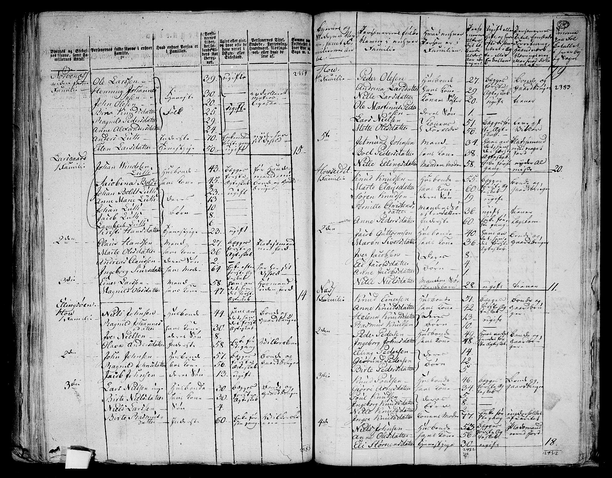 RA, 1801 census for 1531P Borgund, 1801, p. 246b-247a