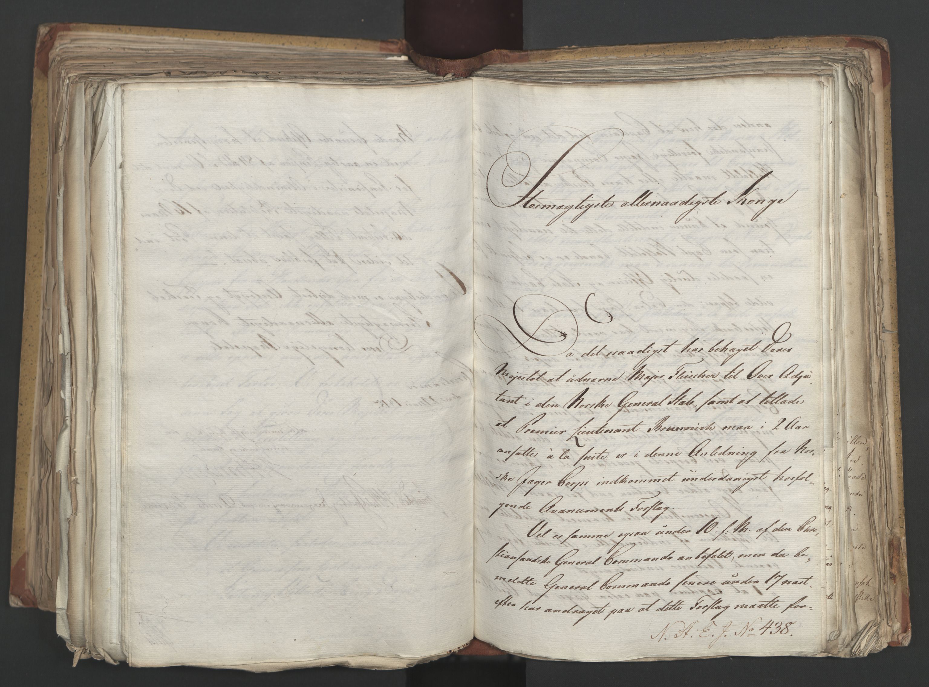 Statsrådsavdelingen i Stockholm, AV/RA-S-1003/D/Da/L0002: Regjeringsinnstillinger nr. 263-518, 1815, p. 381