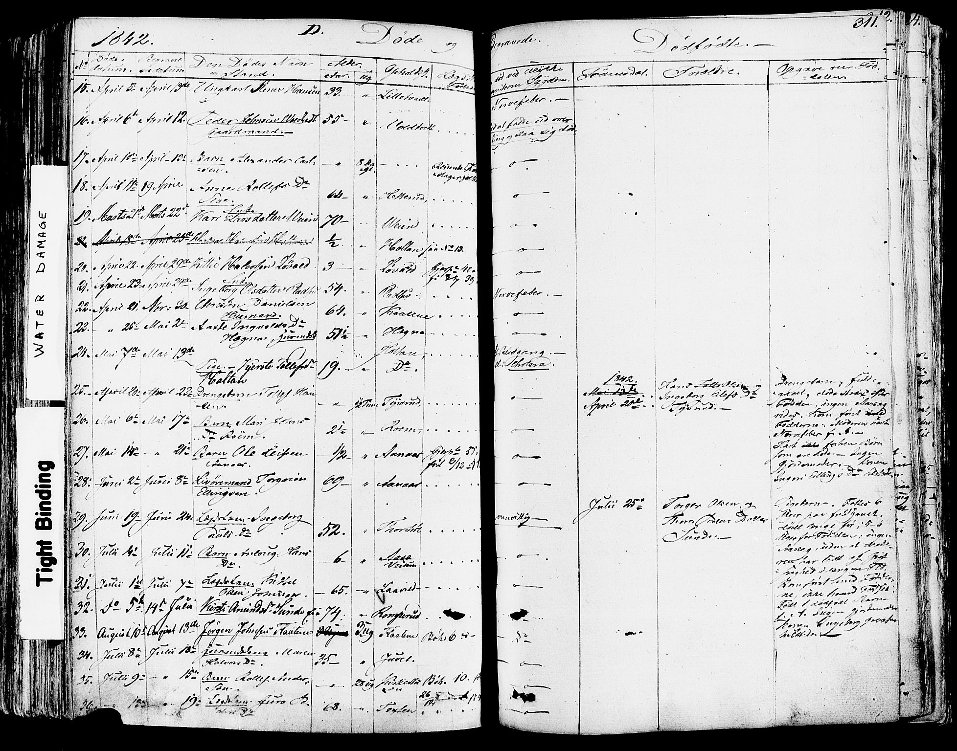 Sauherad kirkebøker, SAKO/A-298/F/Fa/L0006: Parish register (official) no. I 6, 1827-1850, p. 311