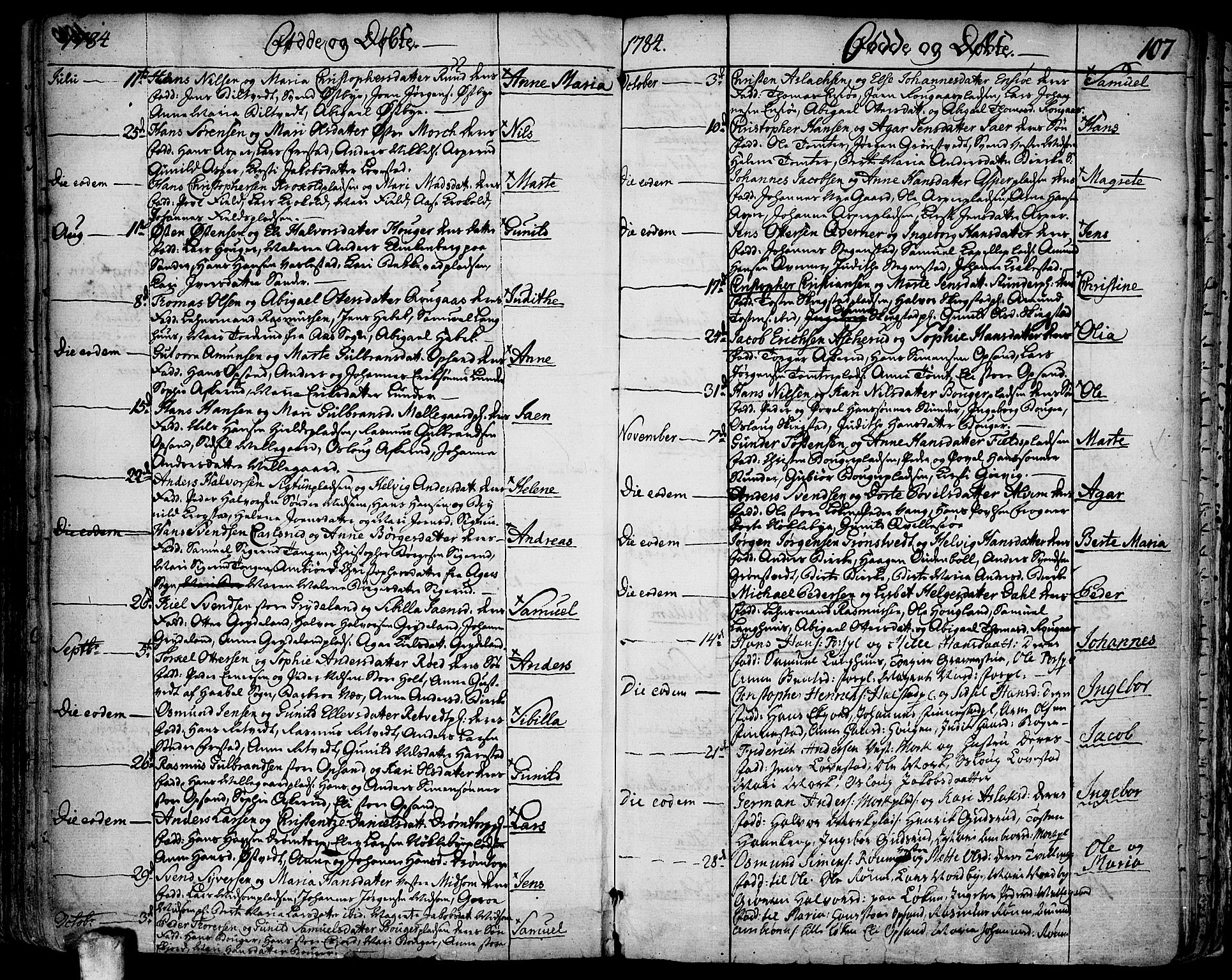 Kråkstad prestekontor Kirkebøker, SAO/A-10125a/F/Fa/L0001: Parish register (official) no. I 1, 1736-1785, p. 107