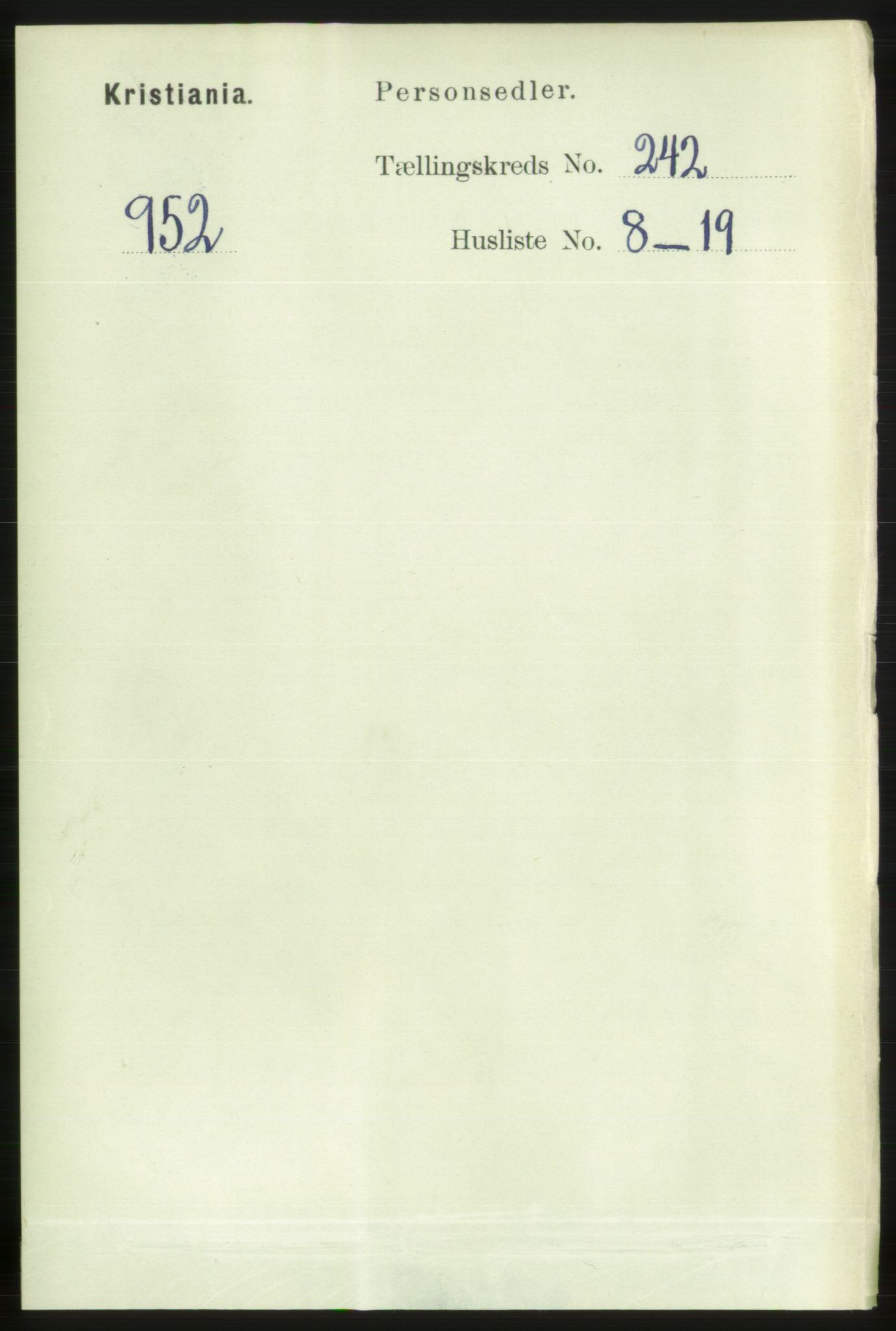 RA, 1891 census for 0301 Kristiania, 1891, p. 147260