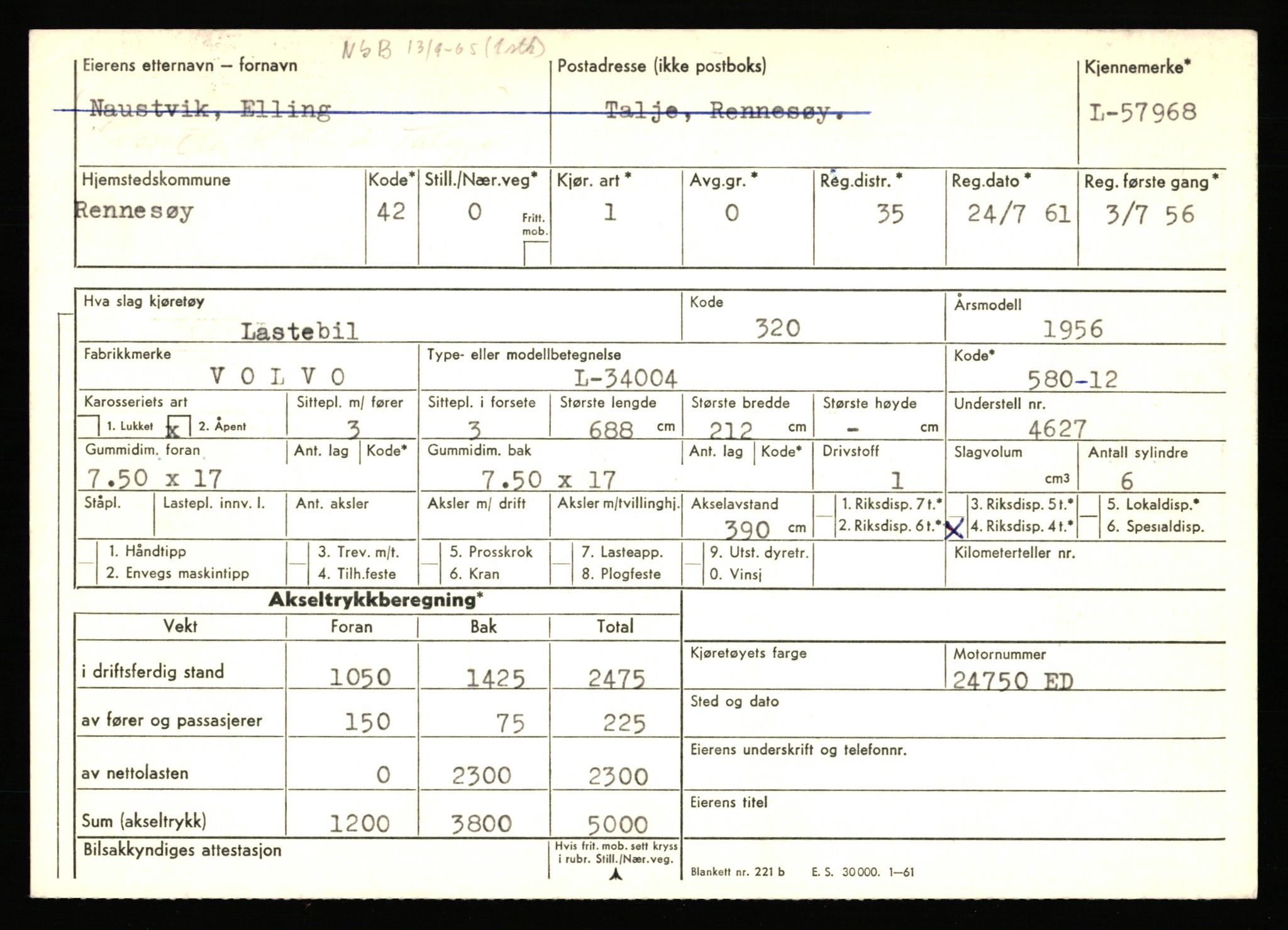 Stavanger trafikkstasjon, AV/SAST-A-101942/0/F/L0057: L-57200 - L-57999, 1930-1971, p. 2281