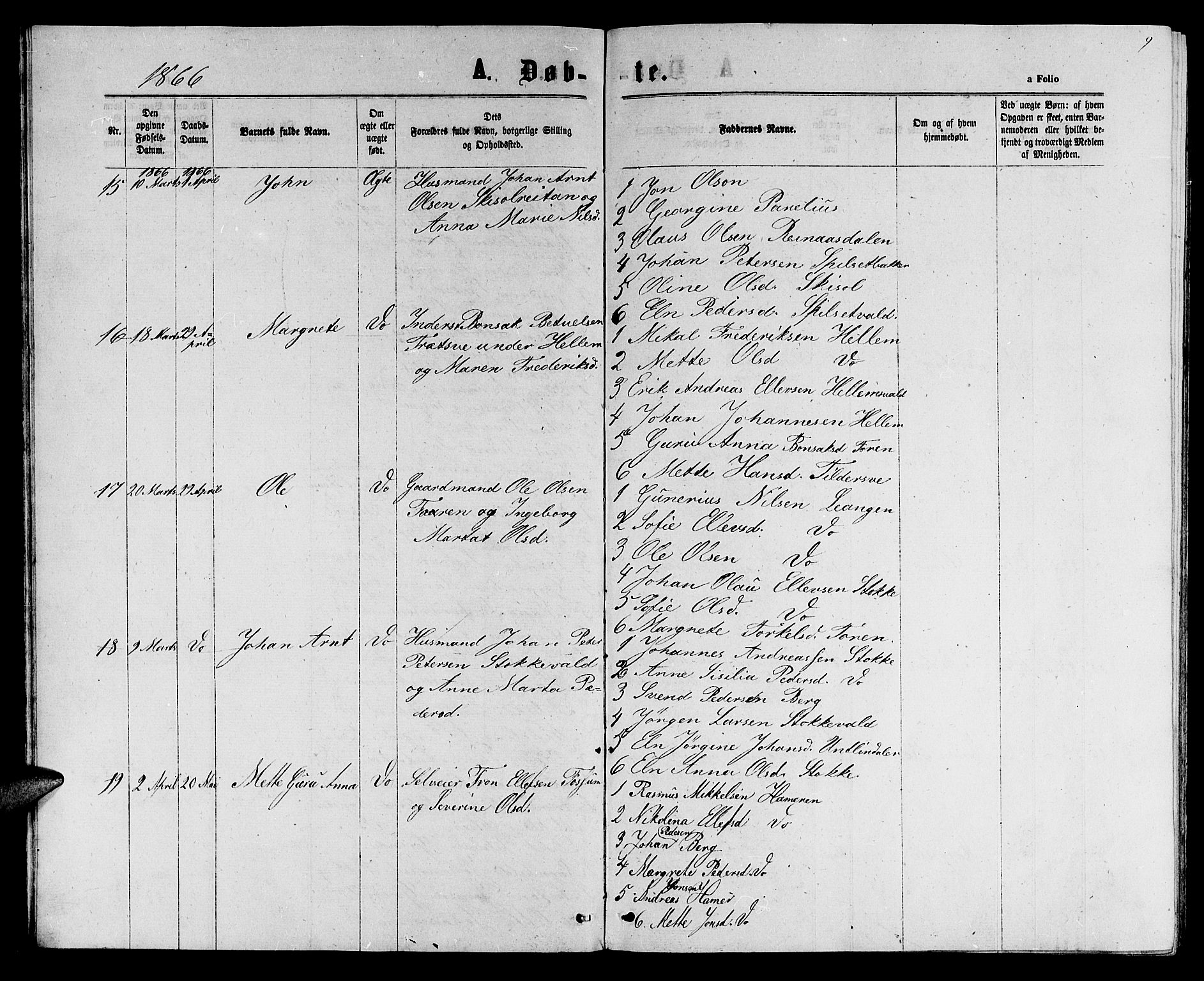 Ministerialprotokoller, klokkerbøker og fødselsregistre - Nord-Trøndelag, AV/SAT-A-1458/714/L0133: Parish register (copy) no. 714C02, 1865-1877, p. 9