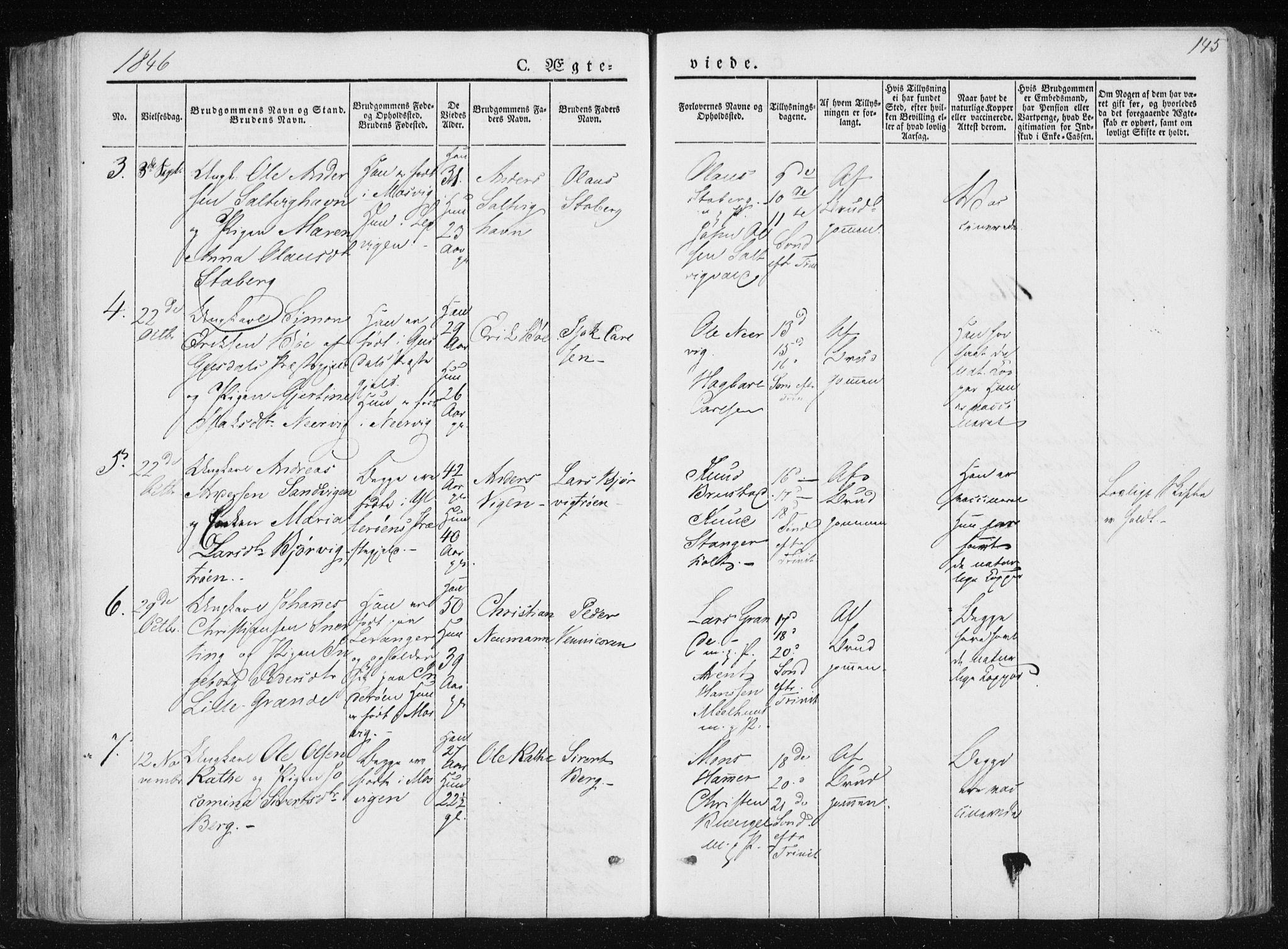 Ministerialprotokoller, klokkerbøker og fødselsregistre - Nord-Trøndelag, SAT/A-1458/733/L0323: Parish register (official) no. 733A02, 1843-1870, p. 145