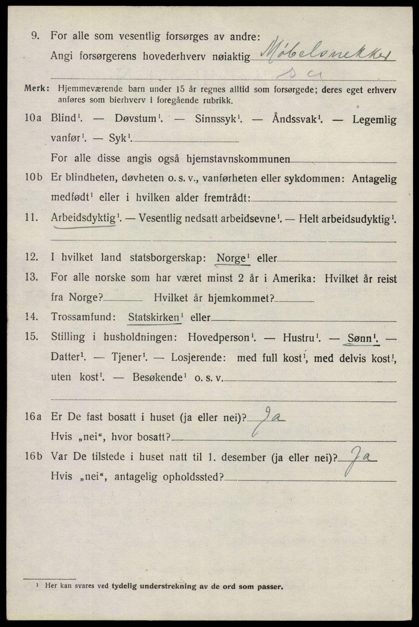 SAO, 1920 census for Spydeberg, 1920, p. 4064