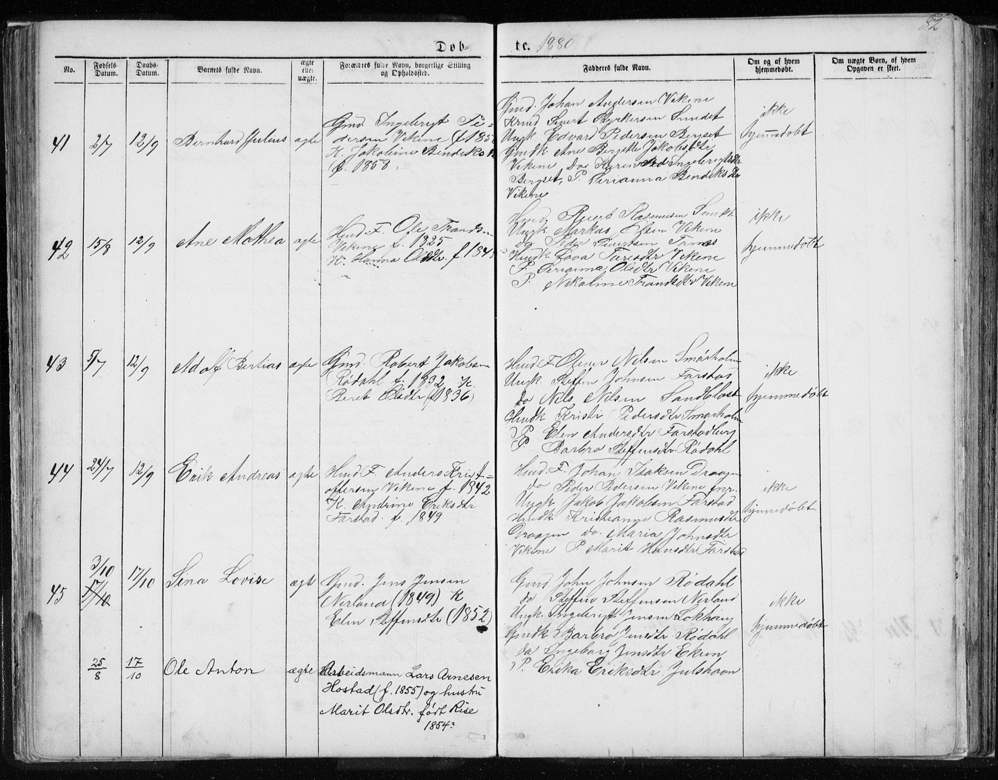 Ministerialprotokoller, klokkerbøker og fødselsregistre - Møre og Romsdal, AV/SAT-A-1454/567/L0782: Parish register (copy) no. 567C02, 1867-1886, p. 82