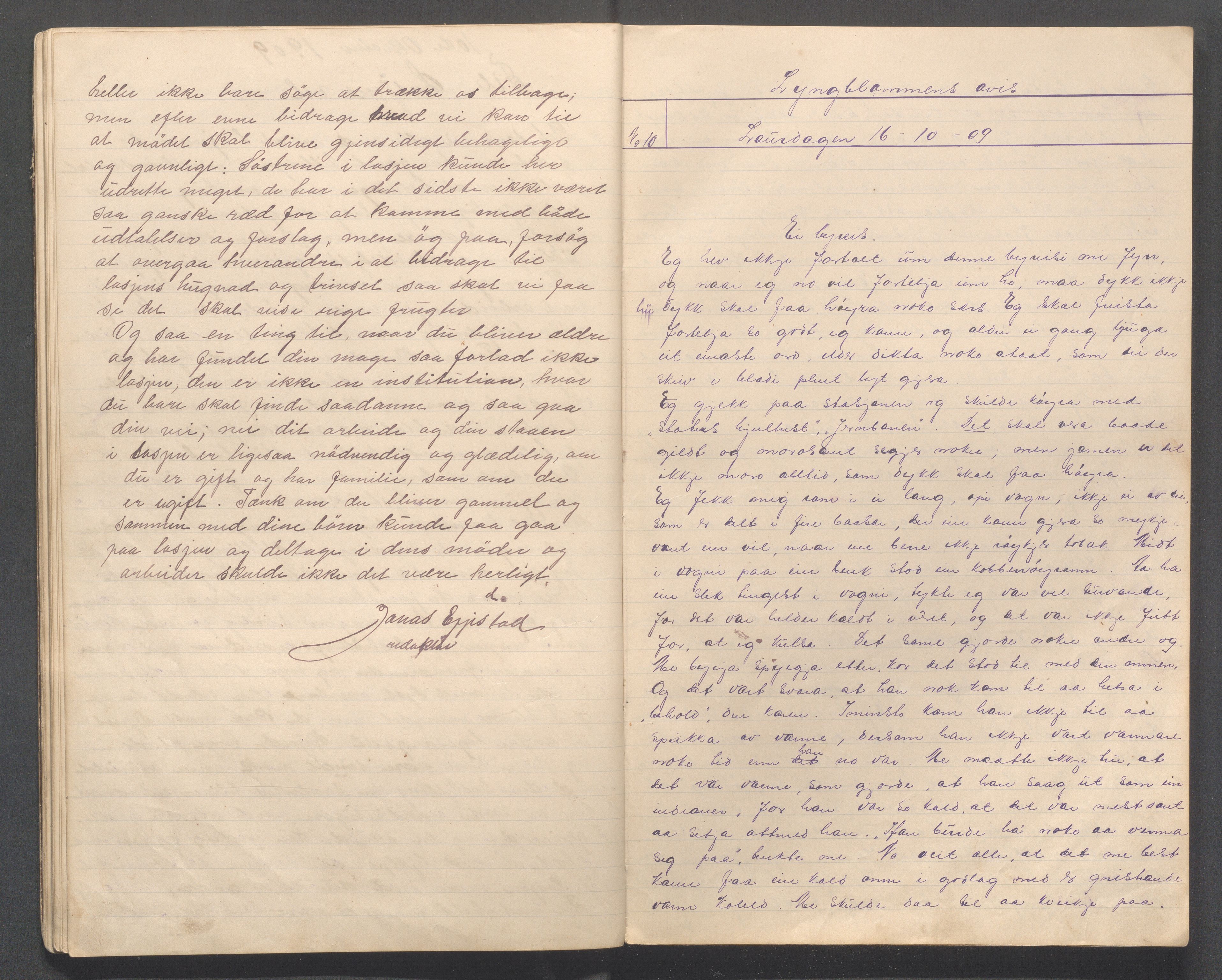 Hå kommune - PA 067  IOGT losje "Lyngblomen", IKAR/A-320/G/L0001:  "Lyngblomens avis, 1907-1912, p. 24