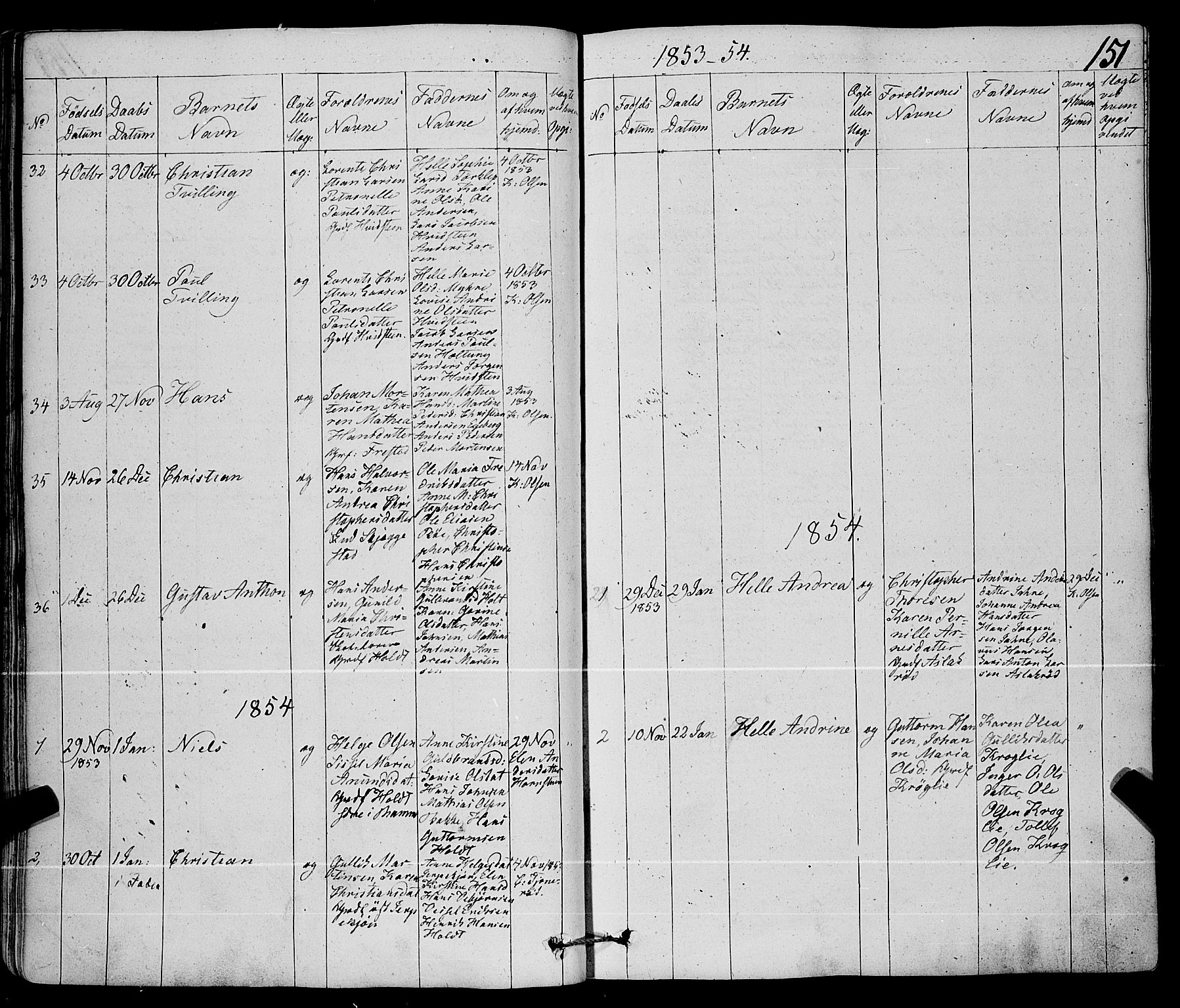 Ramnes kirkebøker, AV/SAKO-A-314/F/Fa/L0005: Parish register (official) no. I 5, 1841-1861, p. 150-151