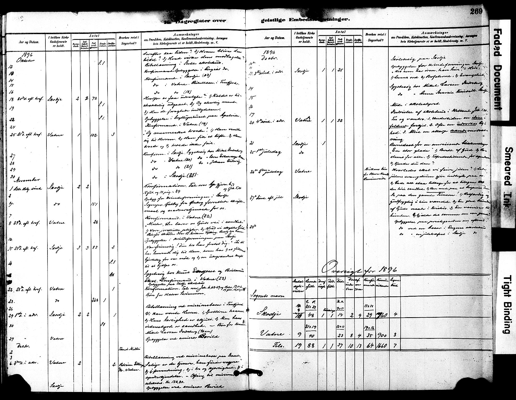 Ministerialprotokoller, klokkerbøker og fødselsregistre - Møre og Romsdal, SAT/A-1454/525/L0374: Parish register (official) no. 525A04, 1880-1899, p. 269