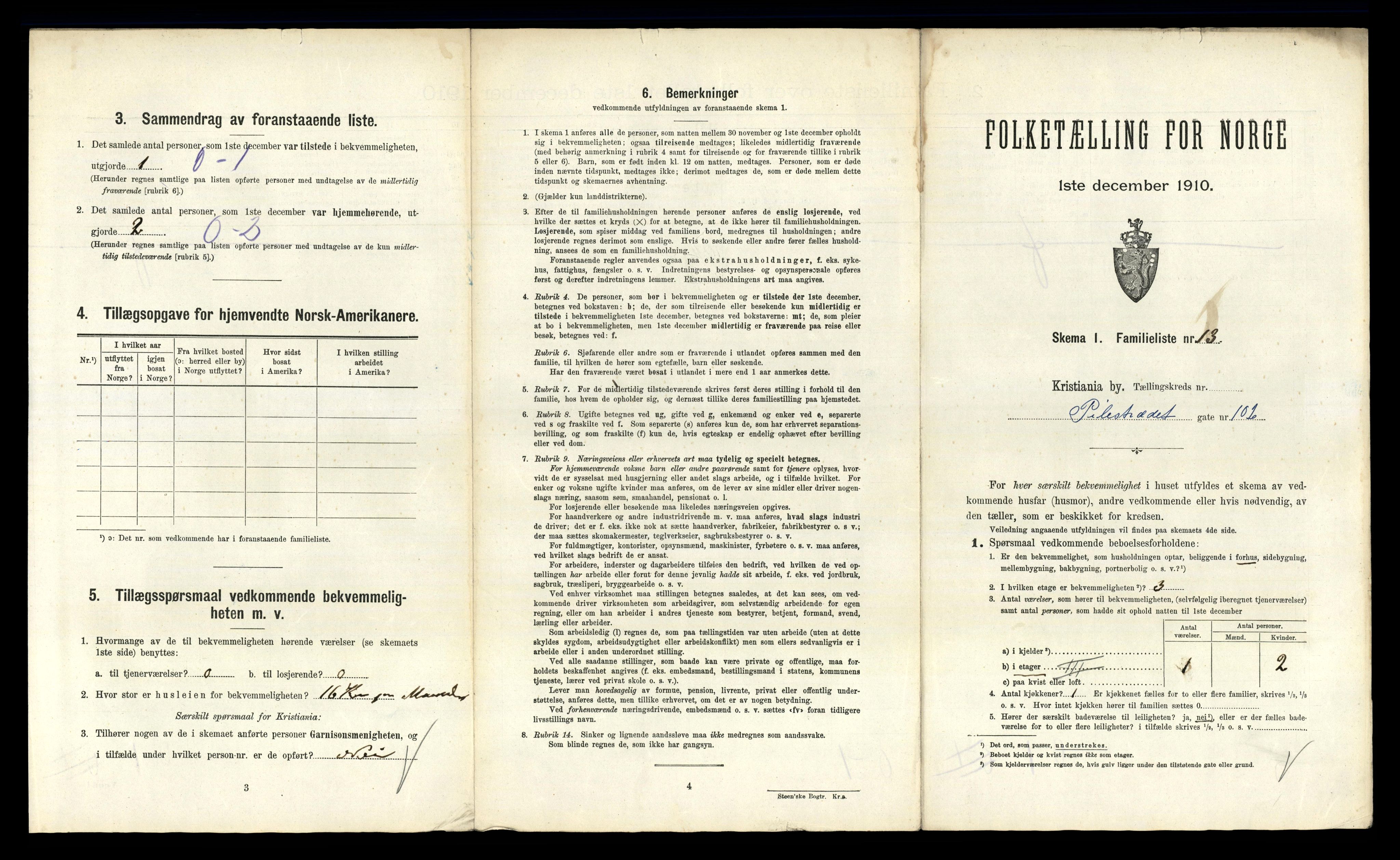 RA, 1910 census for Kristiania, 1910, p. 77799