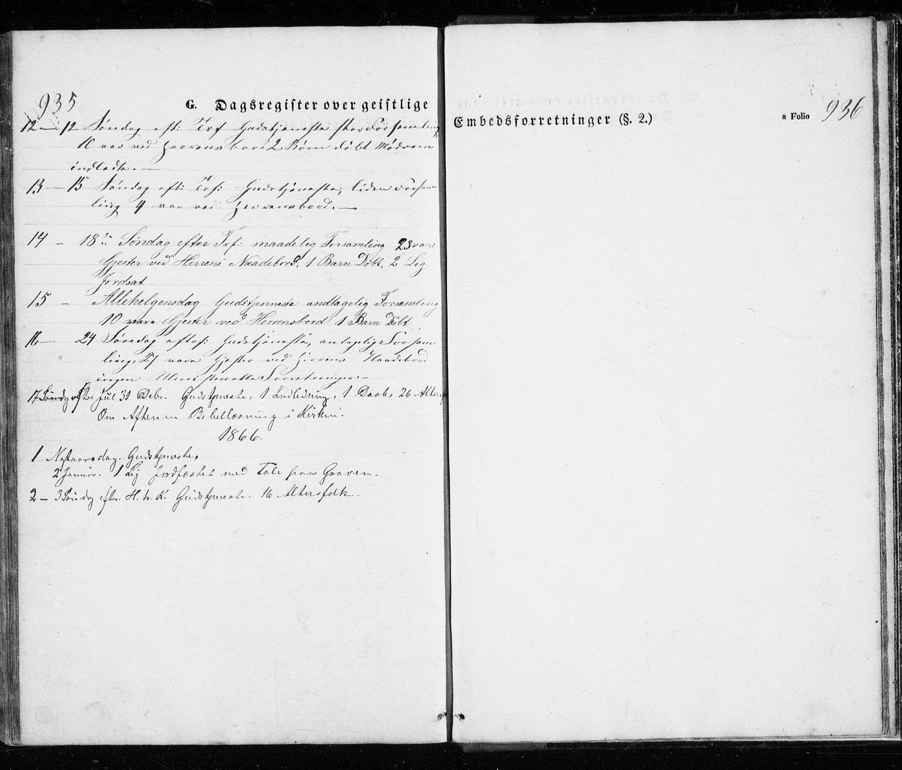 Trondenes sokneprestkontor, SATØ/S-1319/H/Ha/L0010kirke: Parish register (official) no. 10, 1840-1865, p. 935-936
