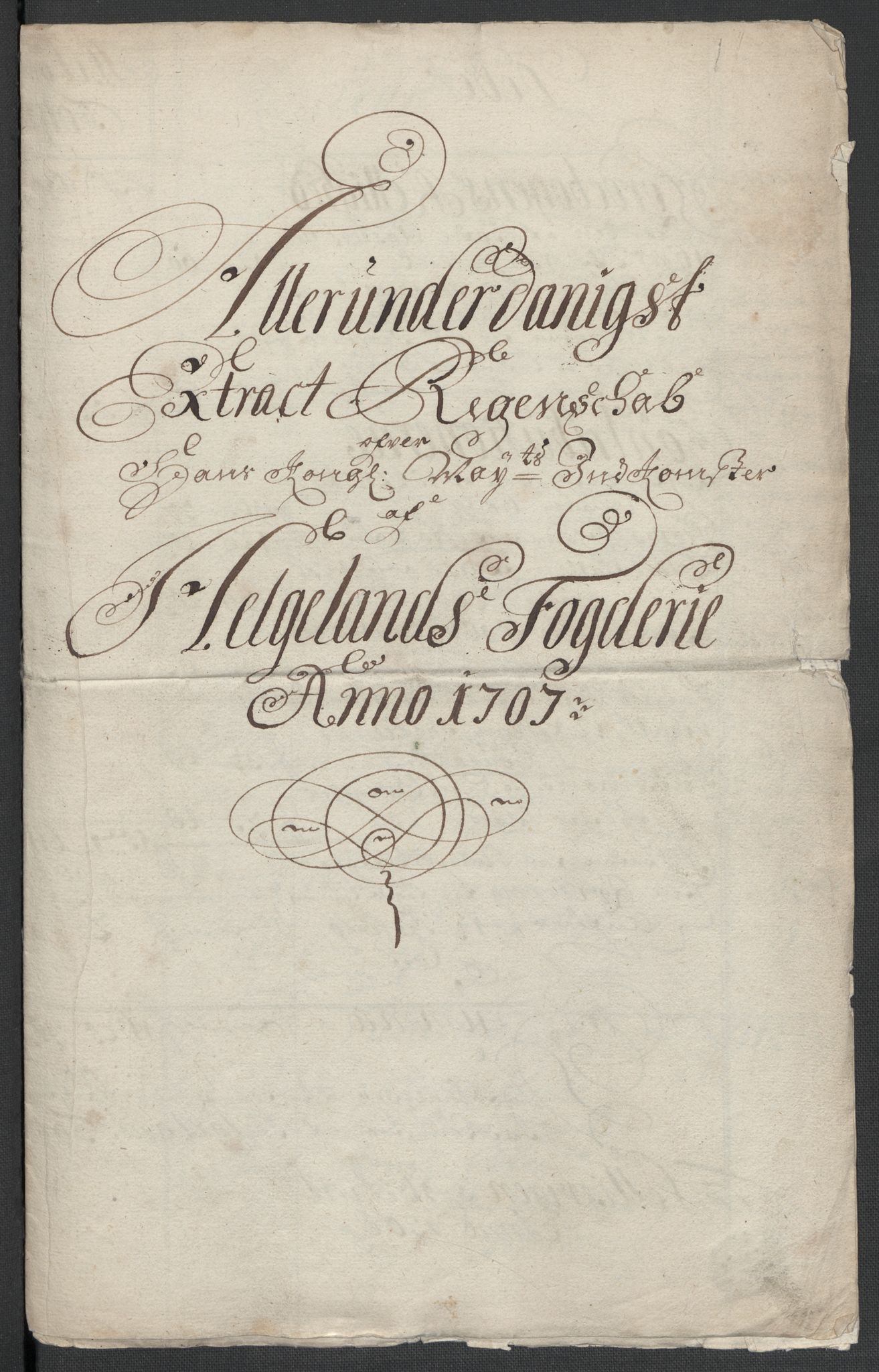 Rentekammeret inntil 1814, Reviderte regnskaper, Fogderegnskap, RA/EA-4092/R65/L4509: Fogderegnskap Helgeland, 1706-1707, p. 131
