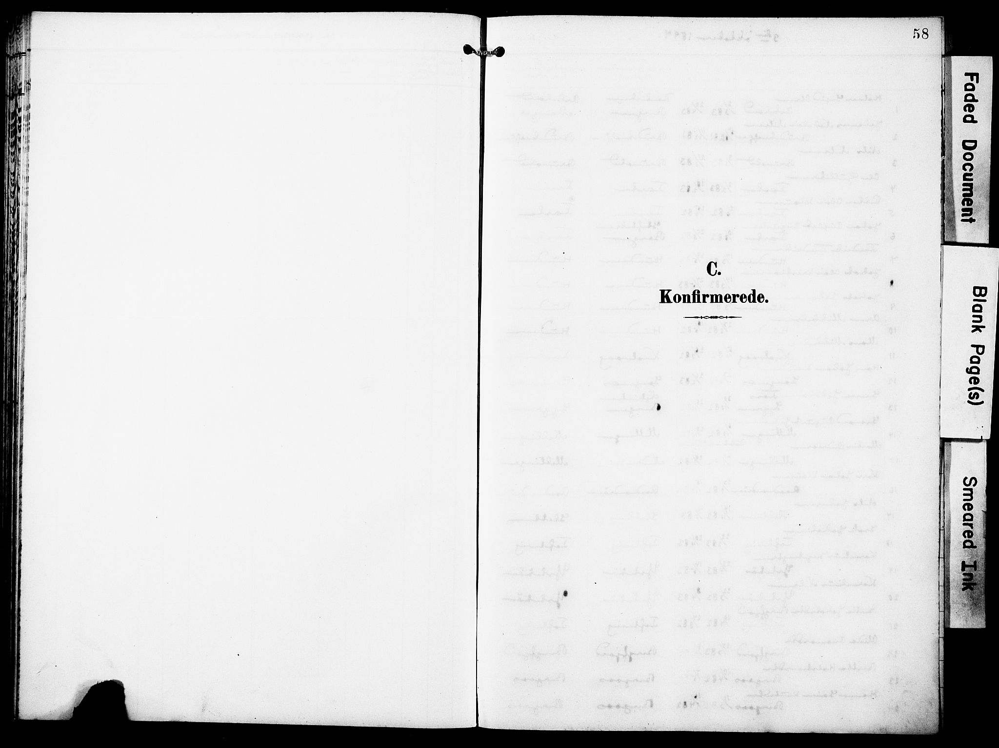 Lindås Sokneprestembete, SAB/A-76701/H/Haa: Parish register (official) no. E 2, 1897-1912, p. 58