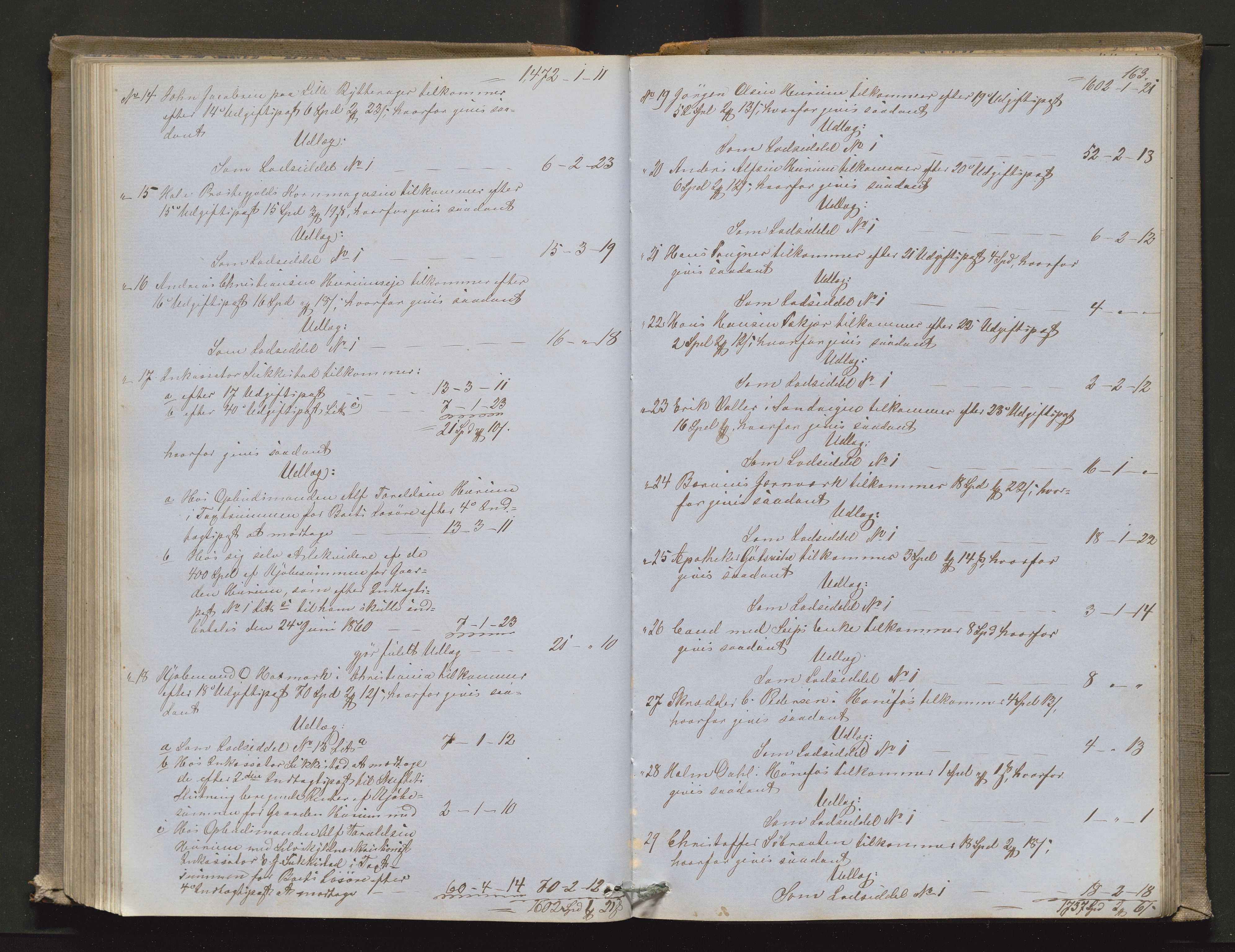 Ringerike sorenskriveri, AV/SAKO-A-105/H/Hb/Hbd/Hbda/L0004: Skifteutlodningsprotokoll, 1857-1862, p. 162b-163a