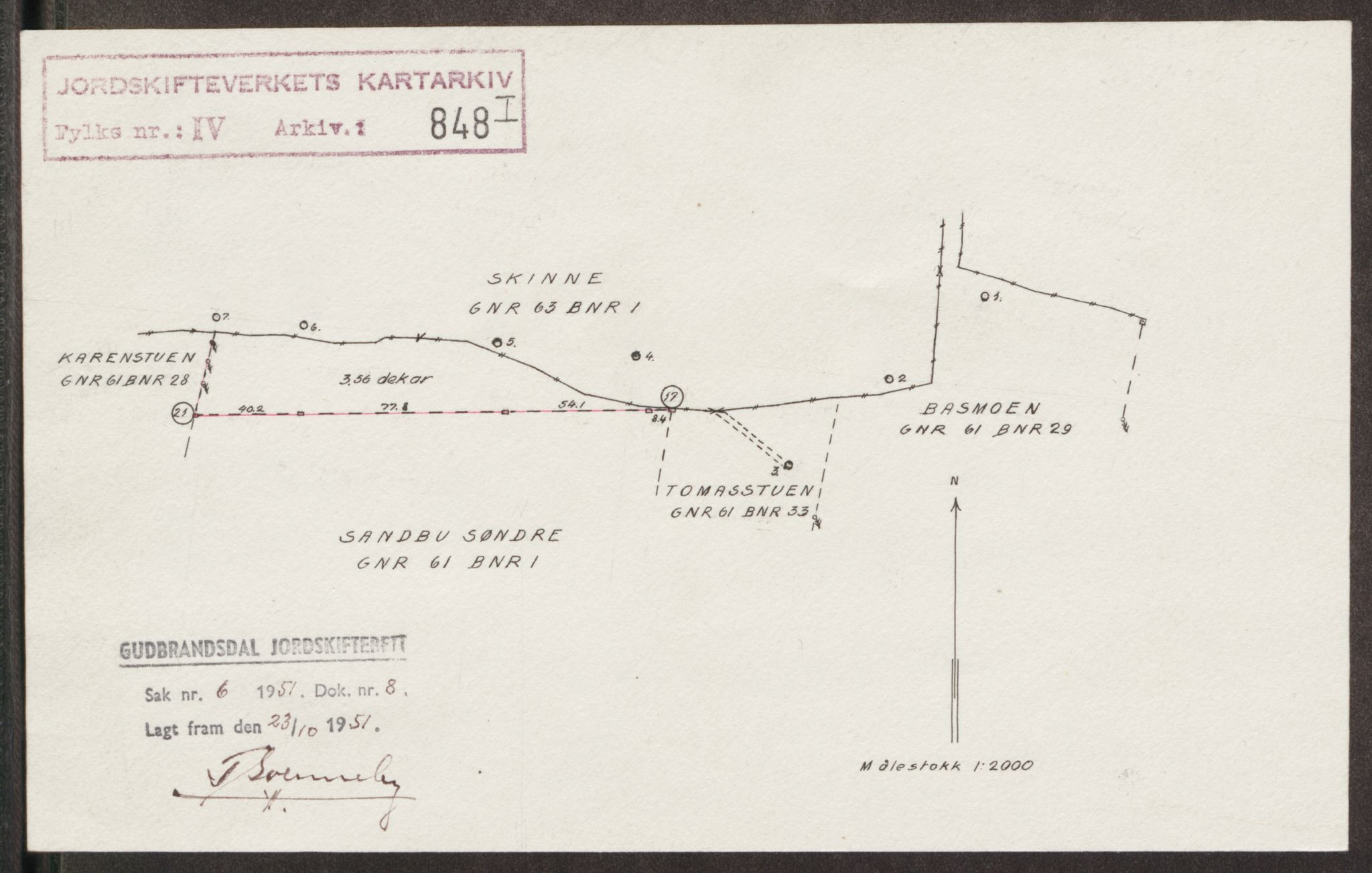 Jordskifteverkets kartarkiv, RA/S-3929/T, 1859-1988, p. 1064