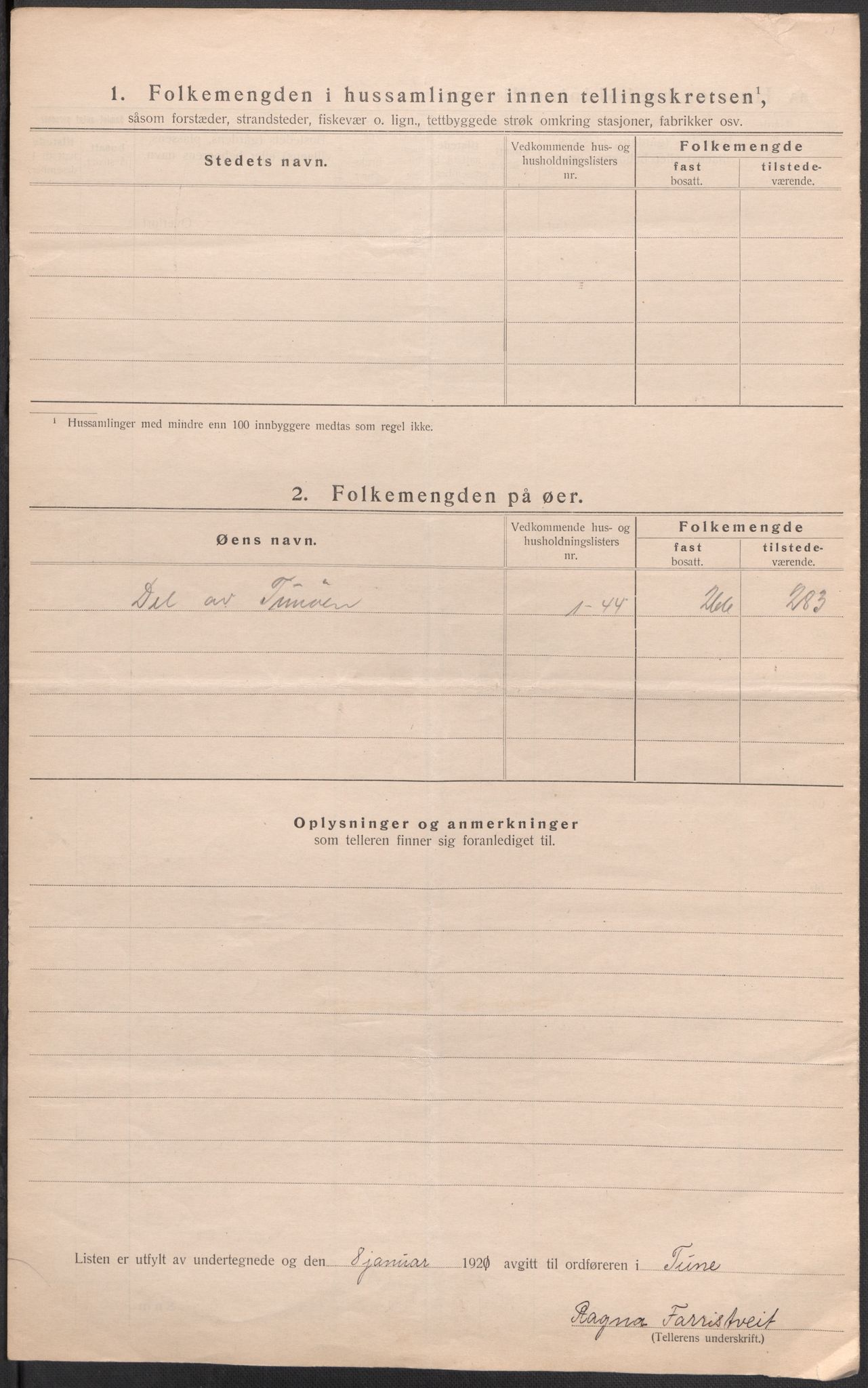 SAO, 1920 census for Tune, 1920, p. 26