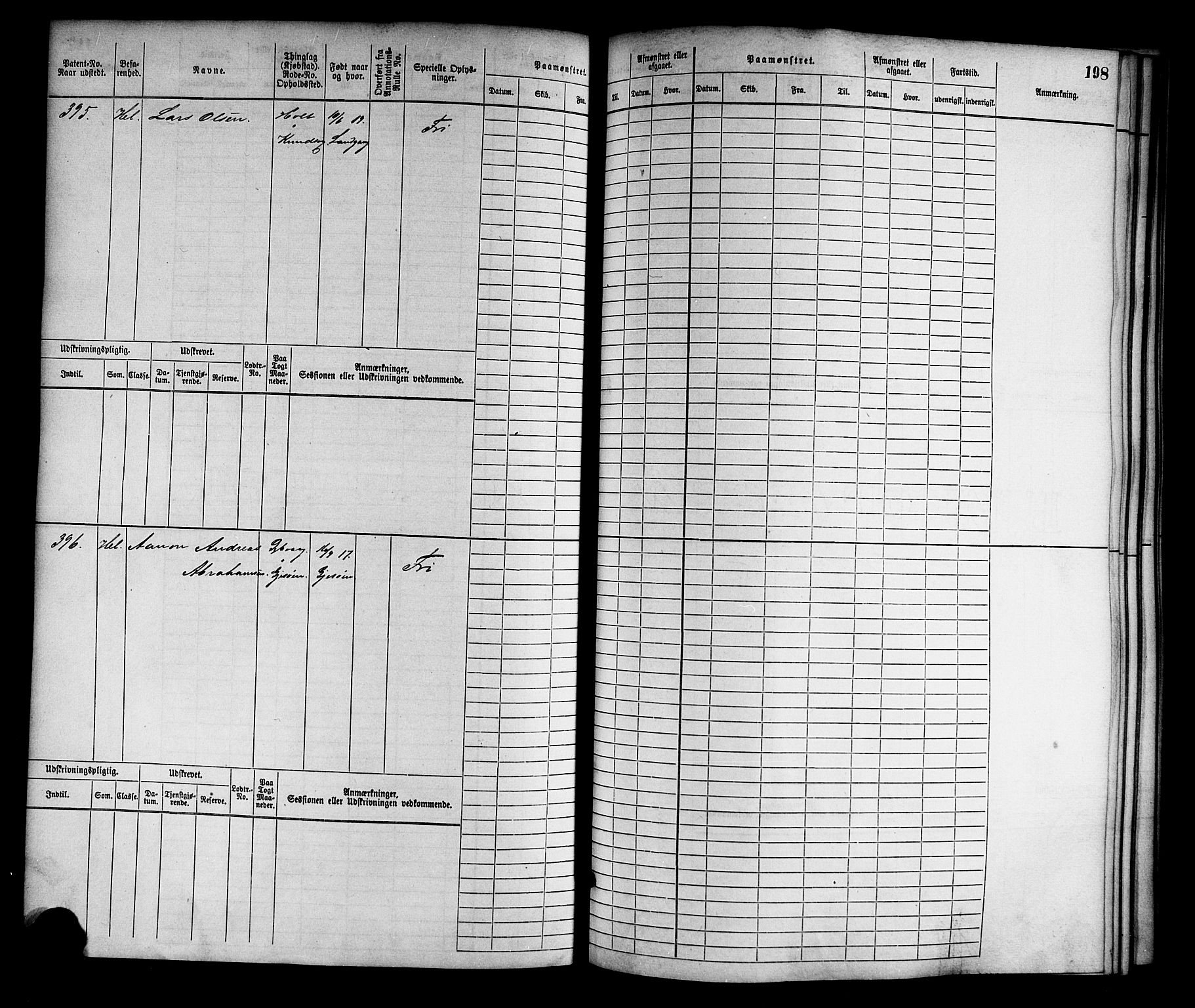 Tvedestrand mønstringskrets, SAK/2031-0011/F/Fb/L0001: Hovedrulle nr 1-766, R-2, 1868-1885, p. 207