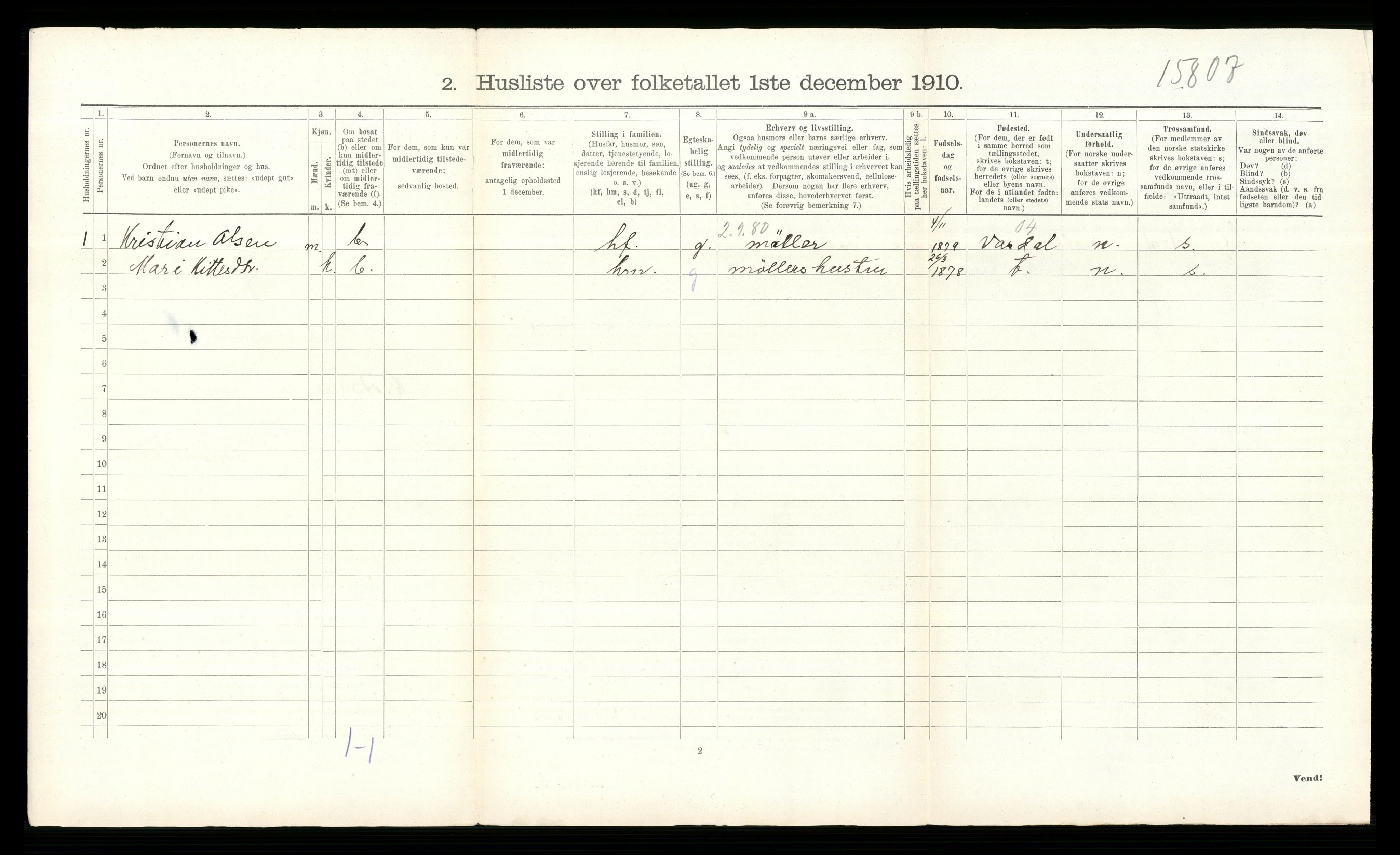 RA, 1910 census for Krødsherad, 1910, p. 44