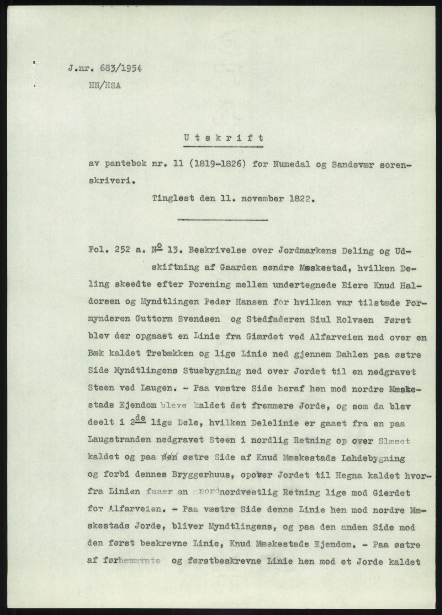 Statsarkivet i Kongsberg, SAKO/A-0001, 1944-1954, p. 327