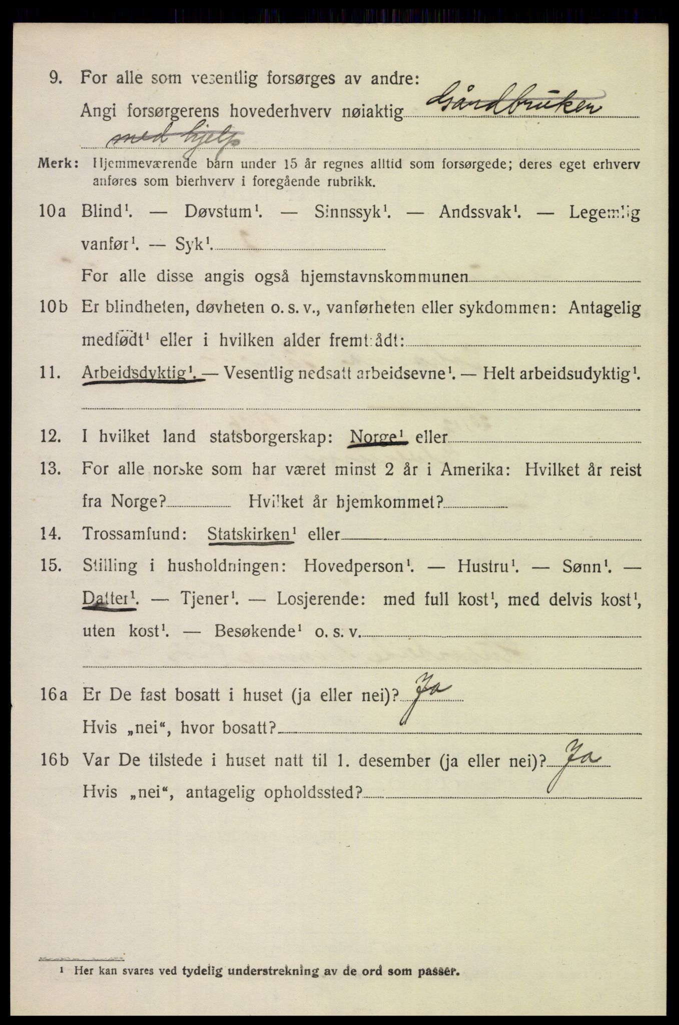 SAH, 1920 census for Elverum, 1920, p. 26229