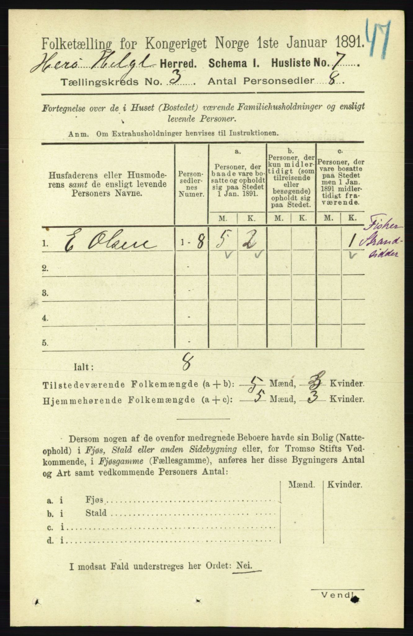 RA, 1891 census for 1818 Herøy, 1891, p. 589