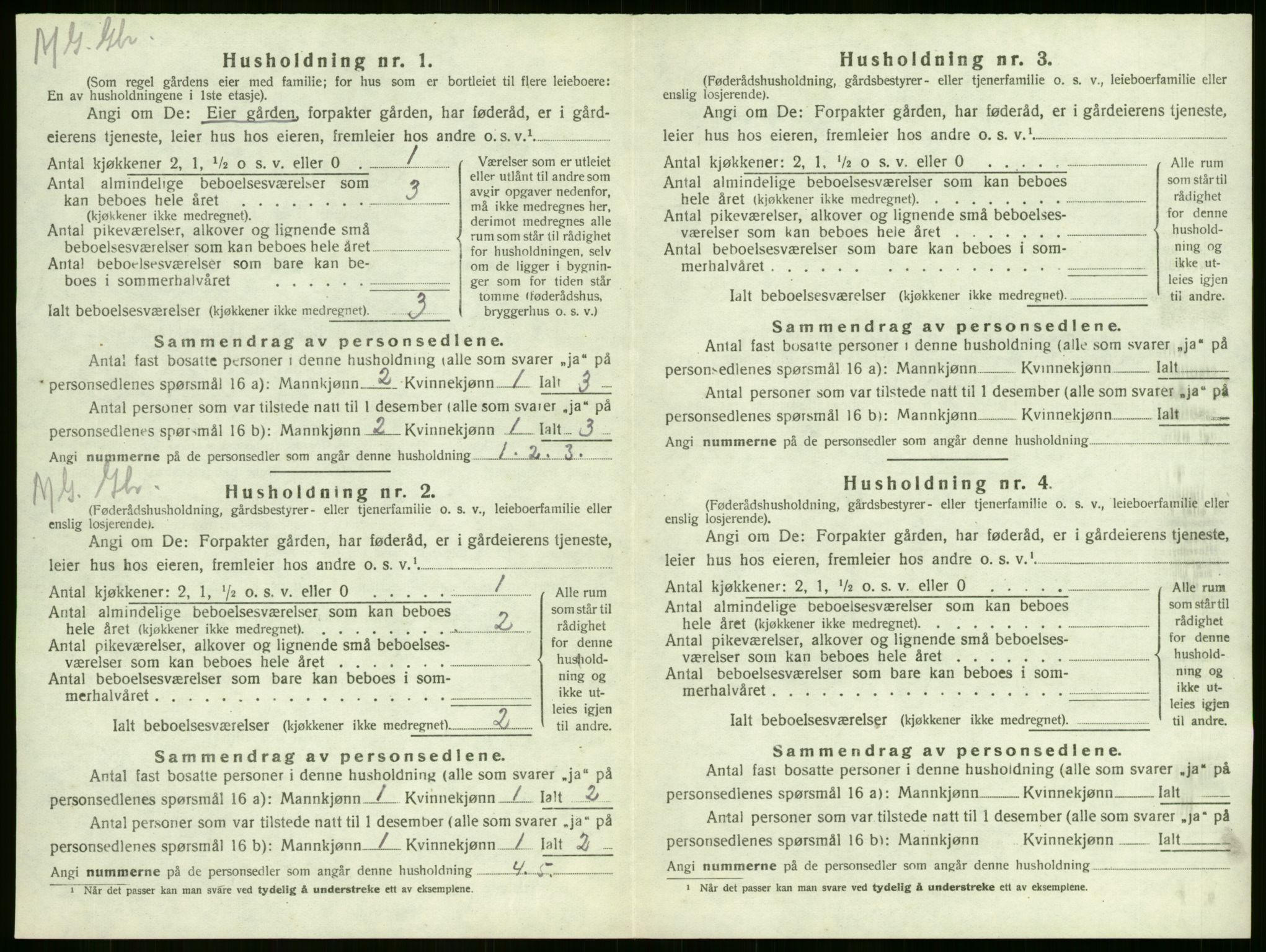 SAKO, 1920 census for Sandeherred, 1920, p. 398