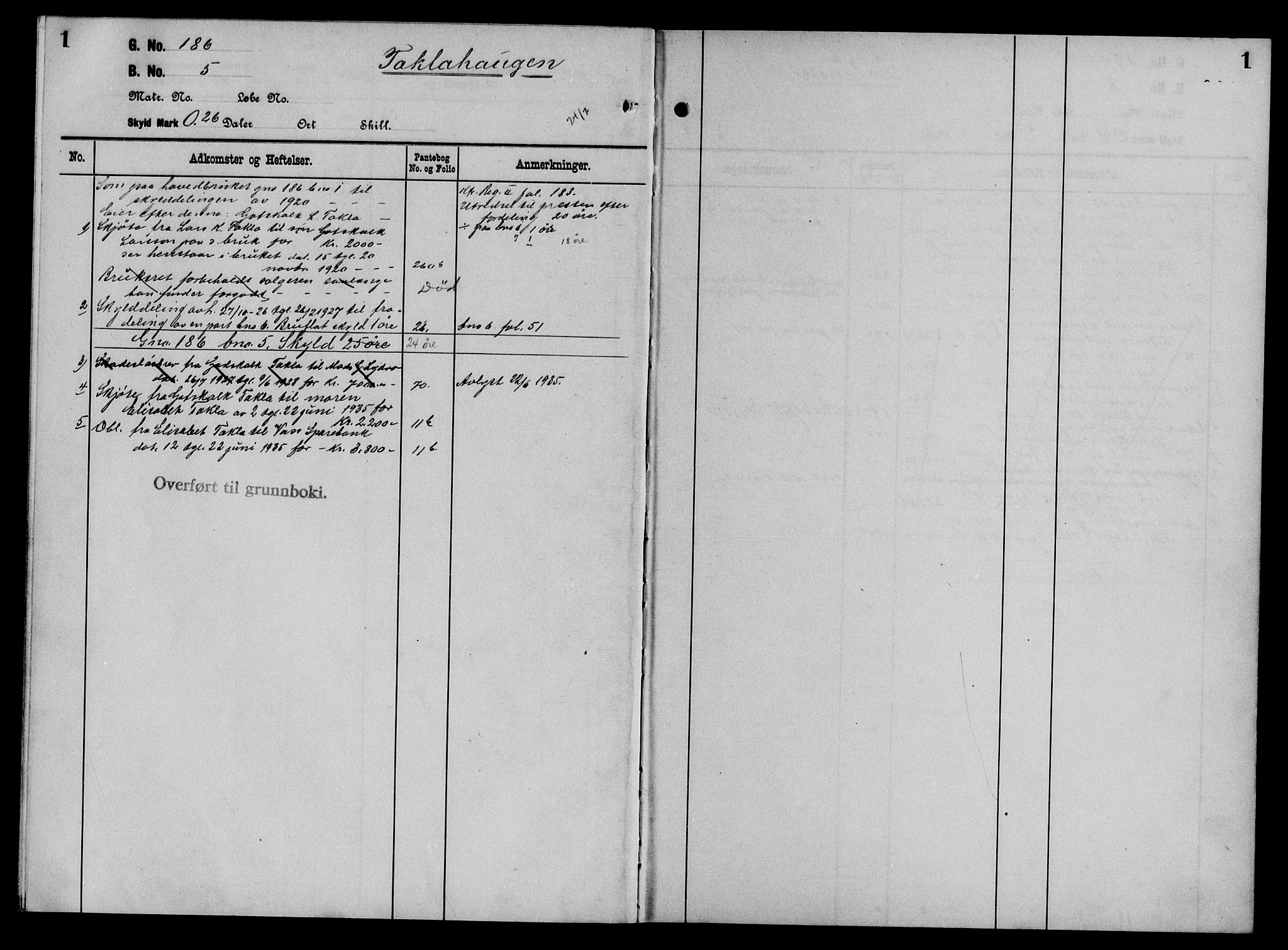 Hardanger og Voss sorenskriveri, SAB/A-2501/2/2A/2Aa/L0036: Mortgage register no. II.A.a.36, 1800-1935, p. 1