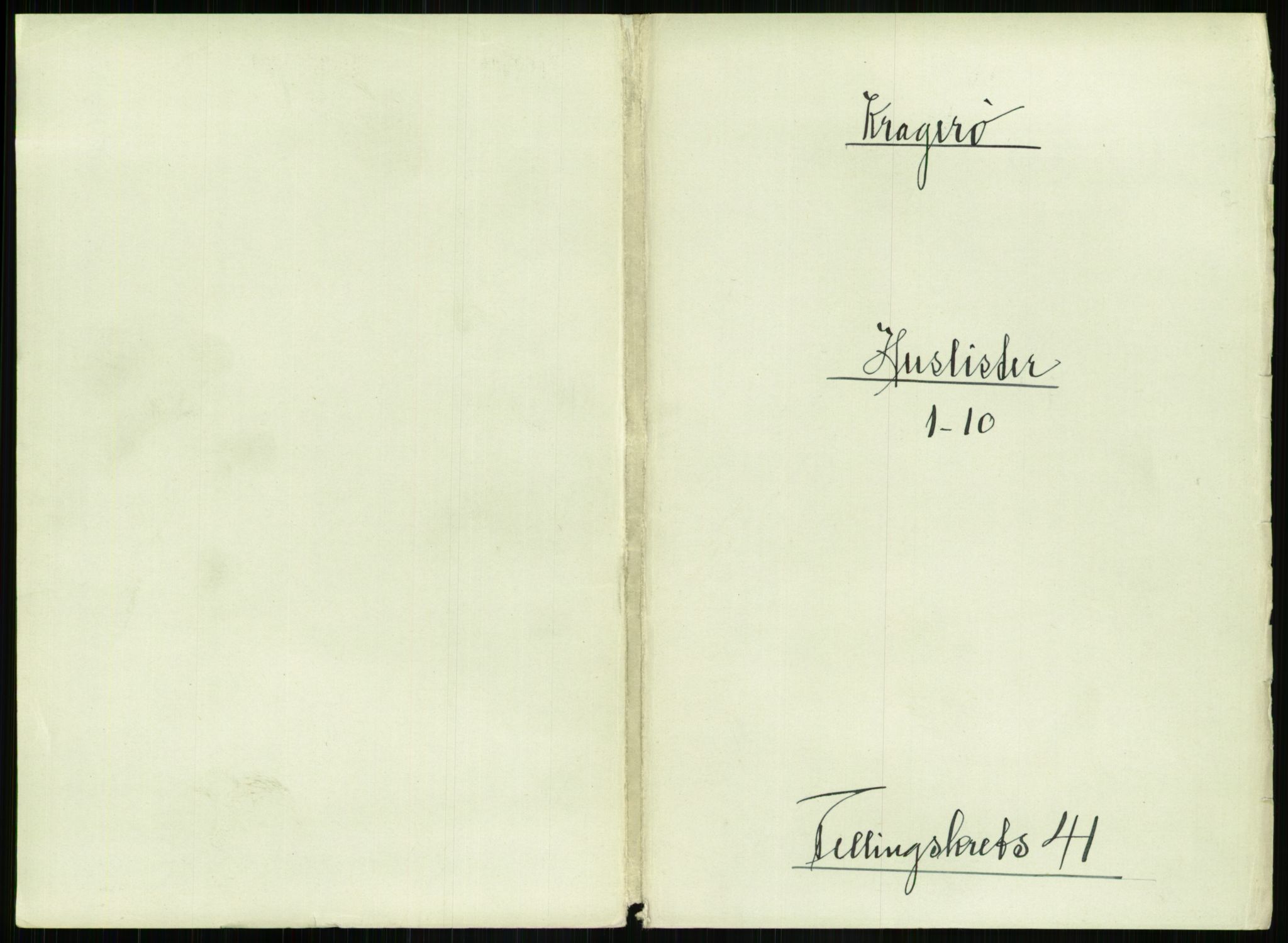 RA, 1891 census for 0801 Kragerø, 1891, p. 1656