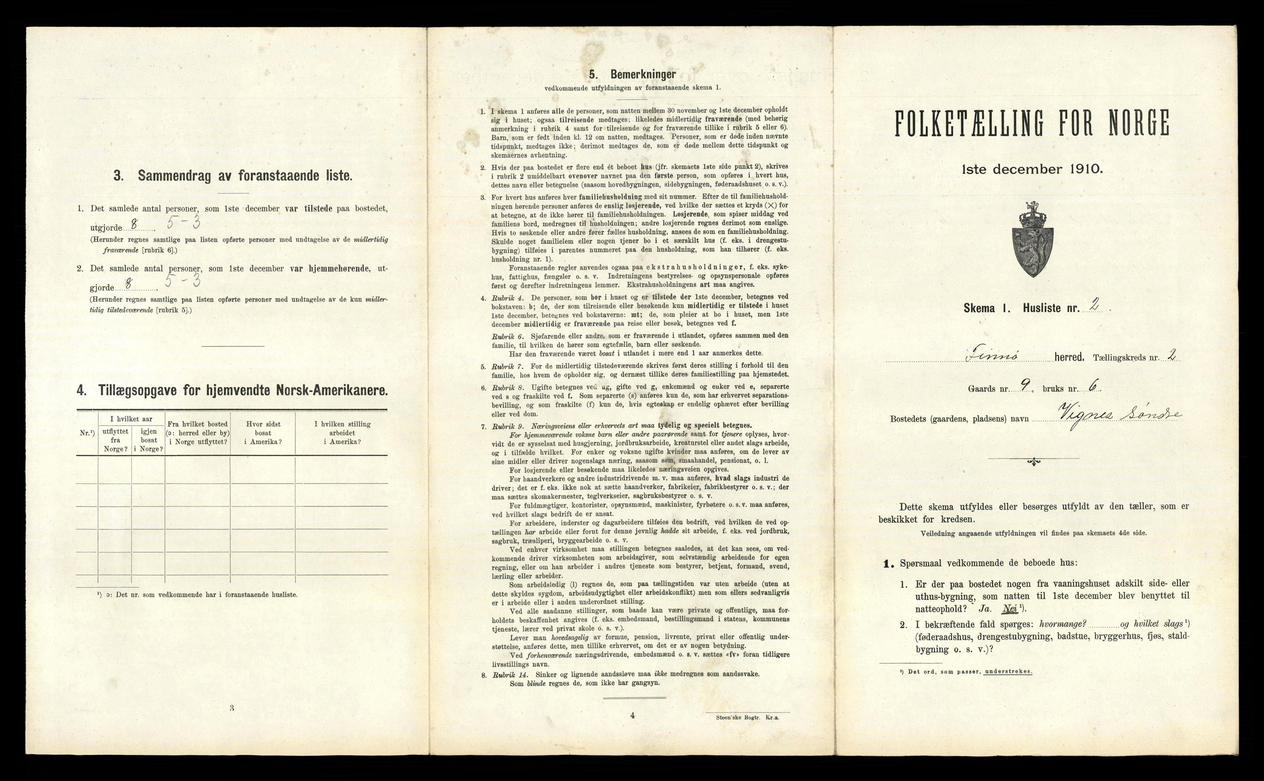 RA, 1910 census for Finnøy, 1910, p. 148