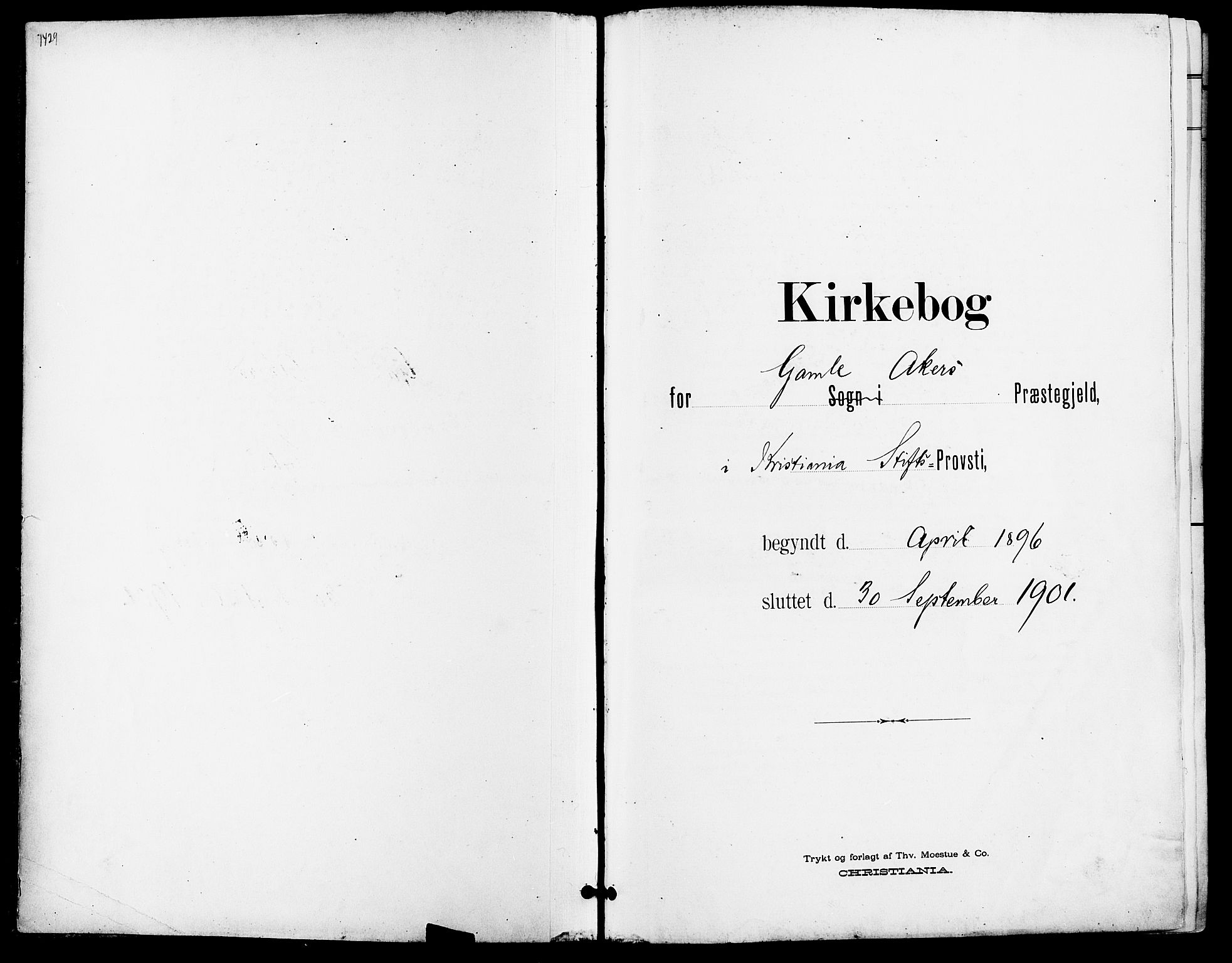 Gamle Aker prestekontor Kirkebøker, SAO/A-10617a/F/L0011: Parish register (official) no. 11, 1896-1901