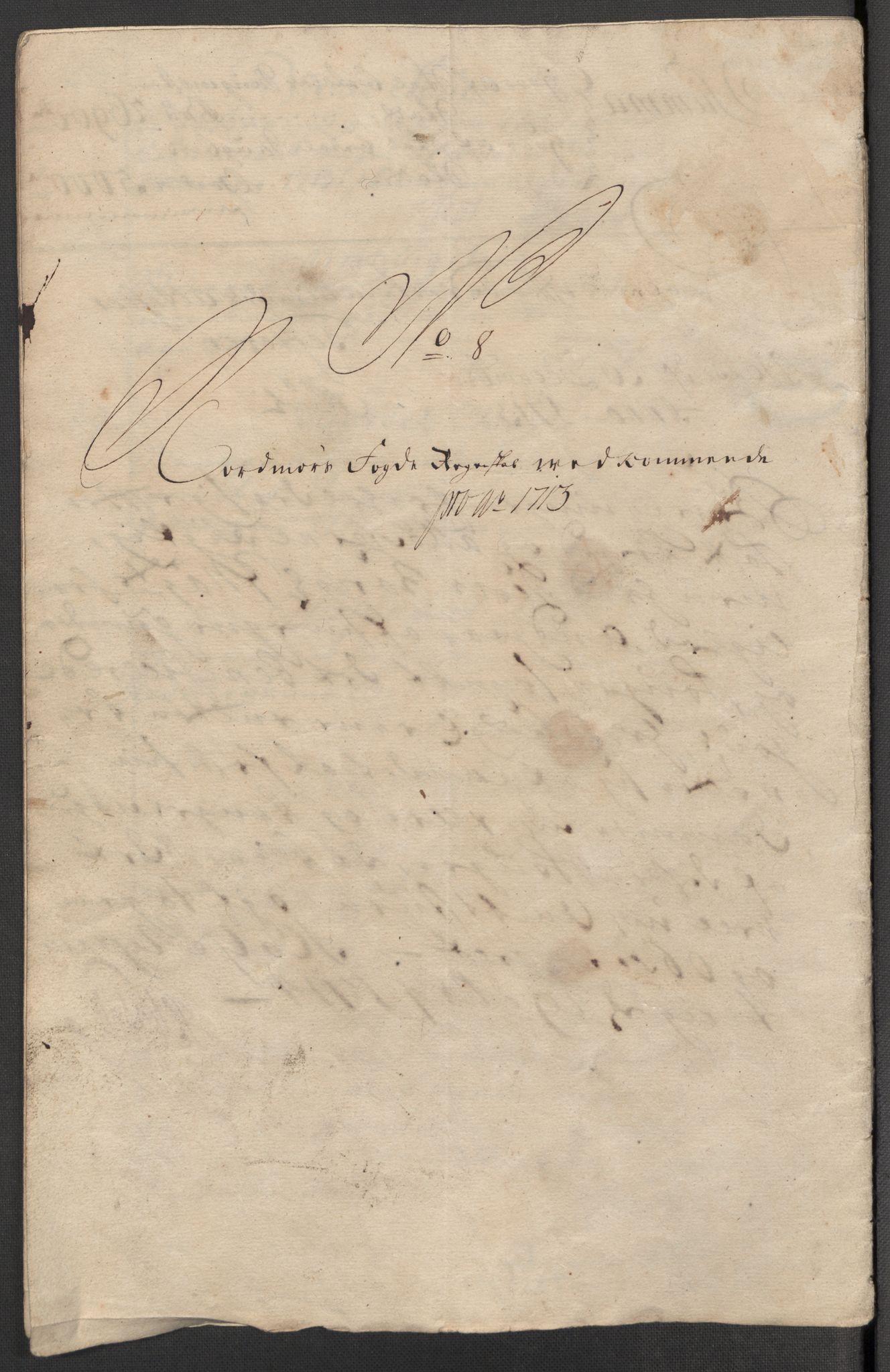 Rentekammeret inntil 1814, Reviderte regnskaper, Fogderegnskap, AV/RA-EA-4092/R56/L3747: Fogderegnskap Nordmøre, 1713, p. 102